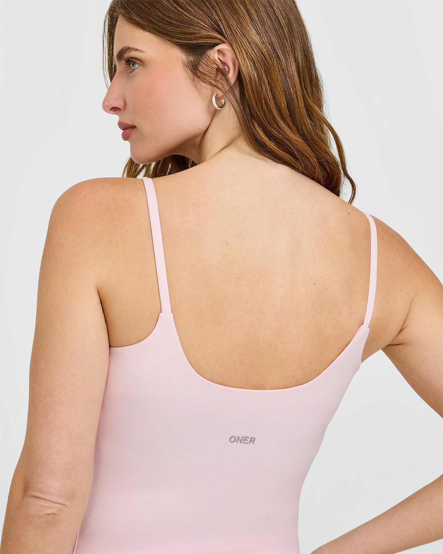 SoftMotion™ Strappy Vest with Built in Bra Shelf | Ballet Pink - Image 4