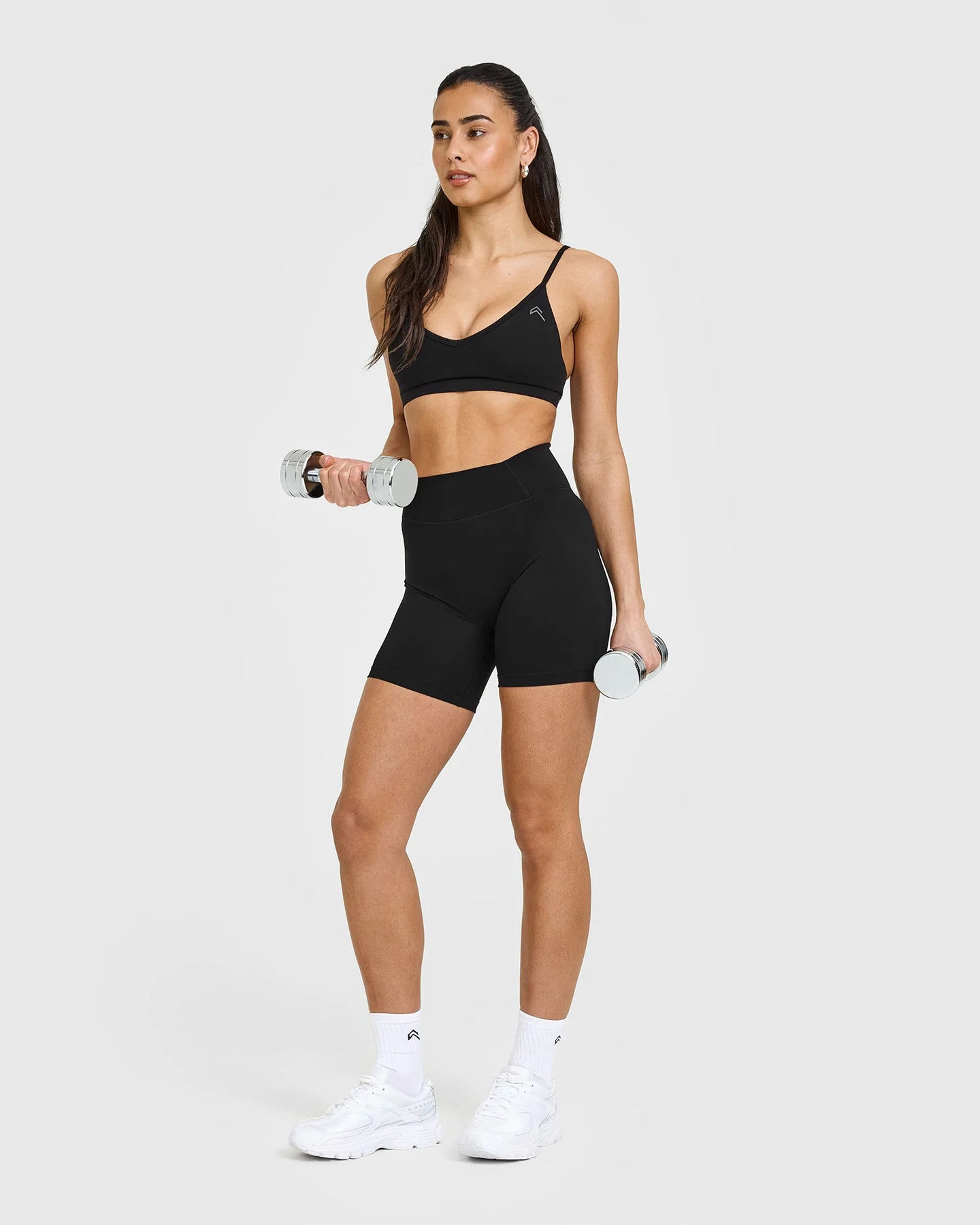 Timeless High Waisted Shorts 6" | Black - Image 3
