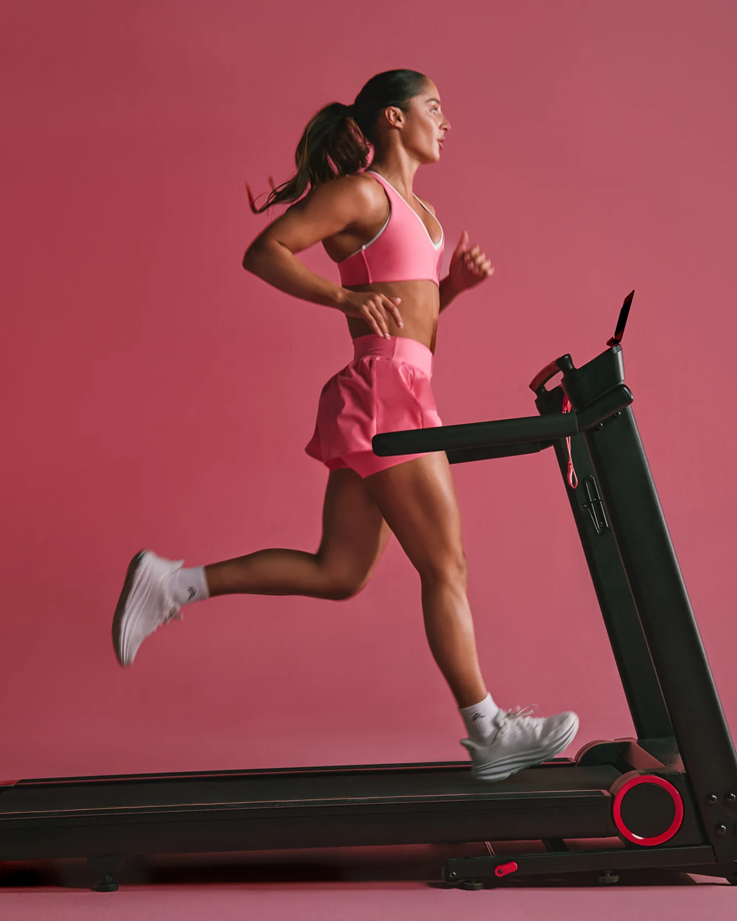 UnifiedMove™ Double Layer Shorts 5" with Reflective Logo | Hot Girl Pink - Image 2