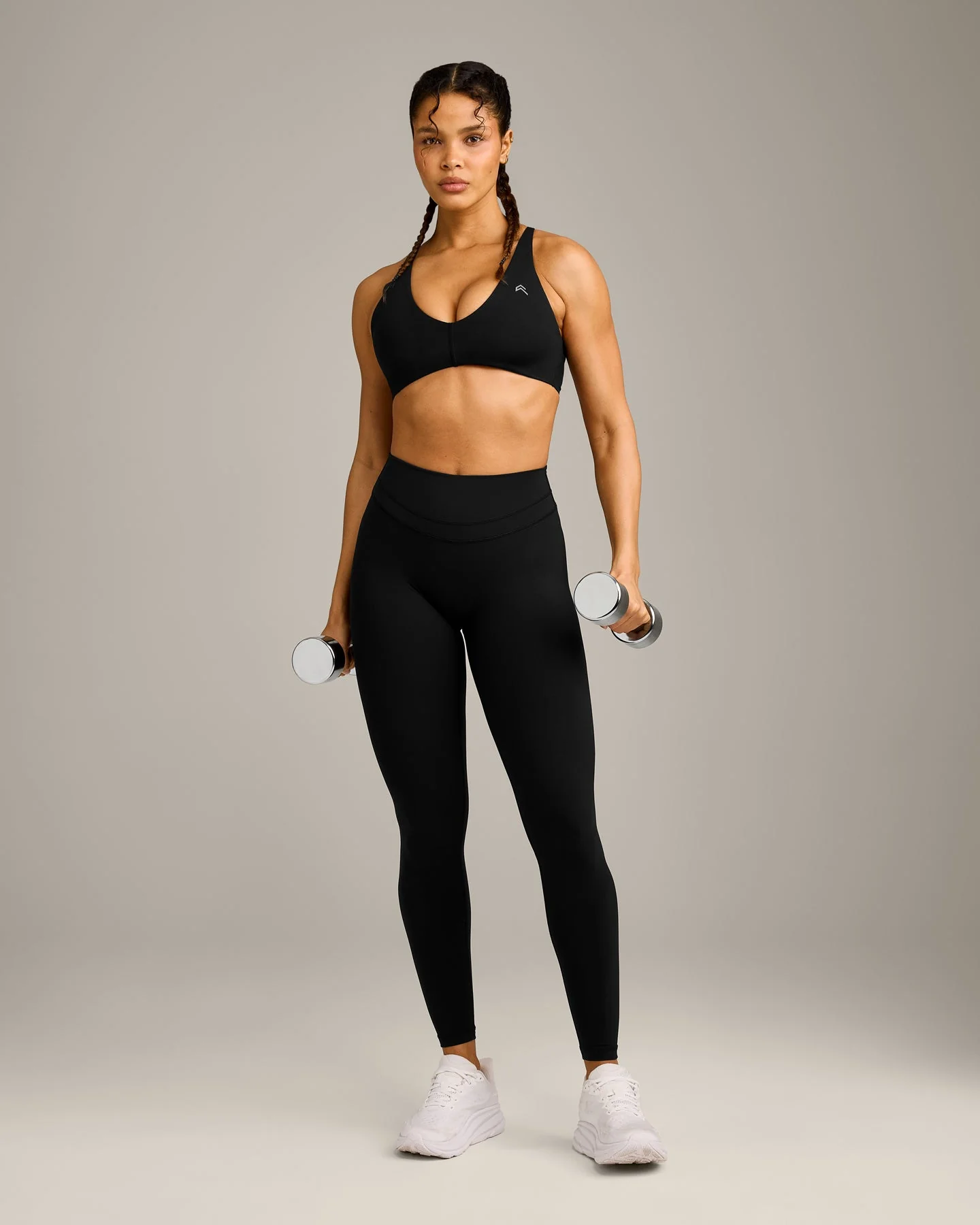 UnifiedMove™ High Waisted Leggings with Reflective Logo | Black - Image 3