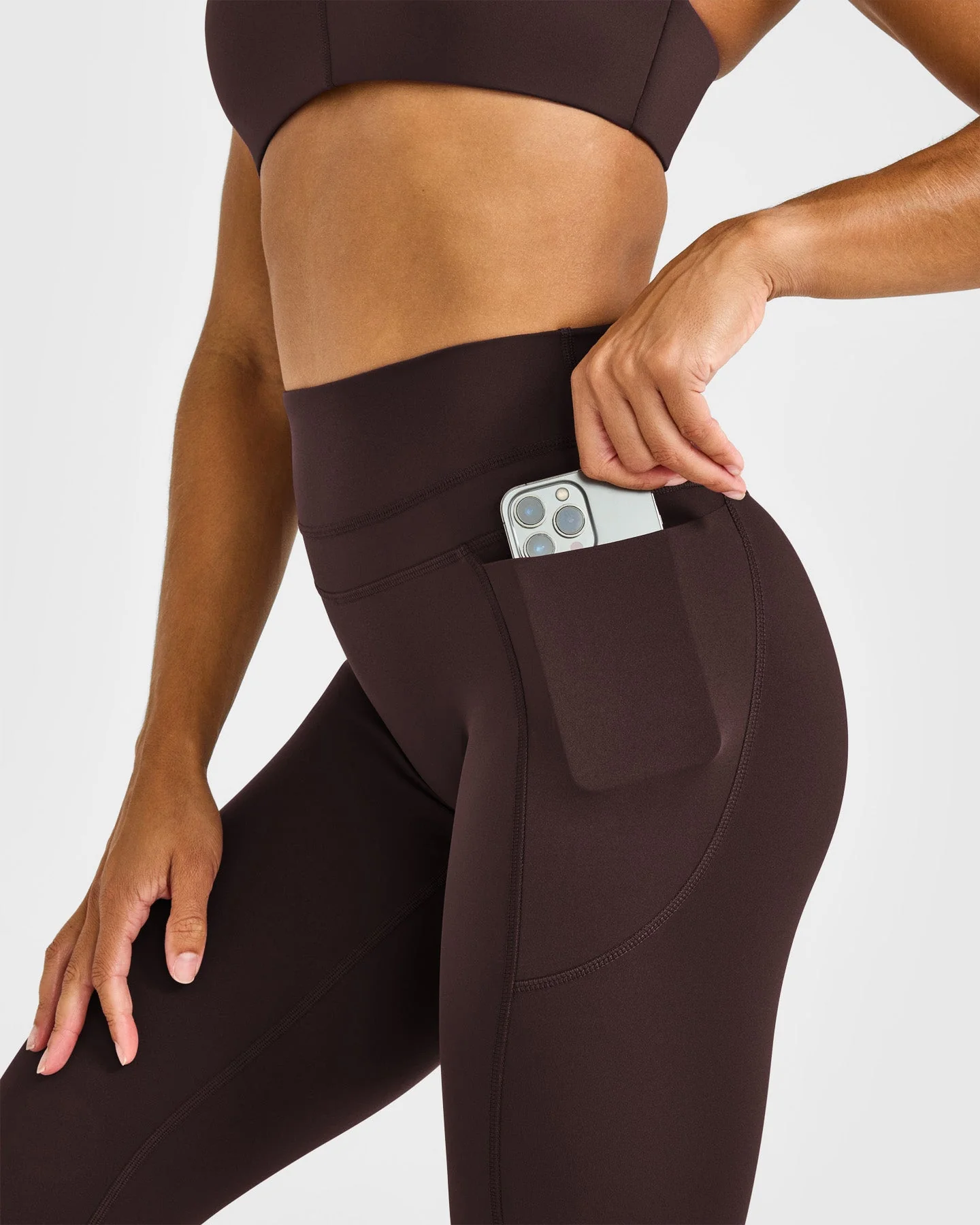 UnifiedMove™ High Waisted Pocket Leggings | 70% Cocoa - Image 5