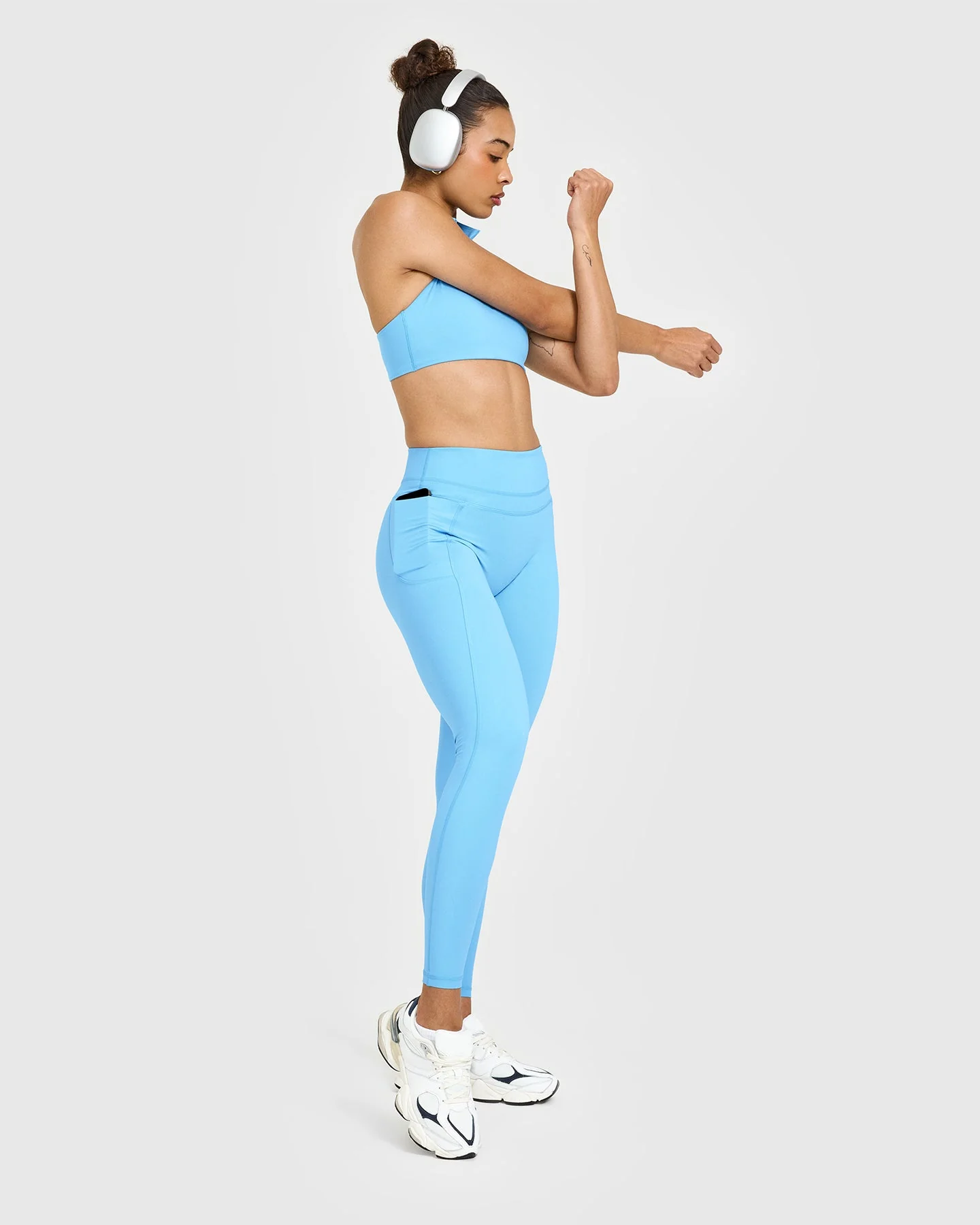 UnifiedMove™ High Waisted Pocket Leggings | Arctic Blue - Image 3