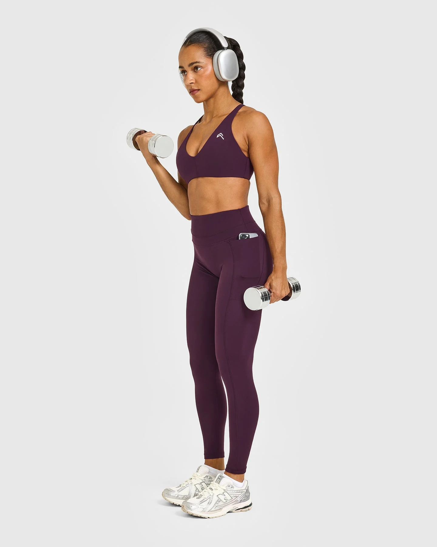 UnifiedMove™ High Waisted Pocket Leggings | Blackberry Purple - Image 3