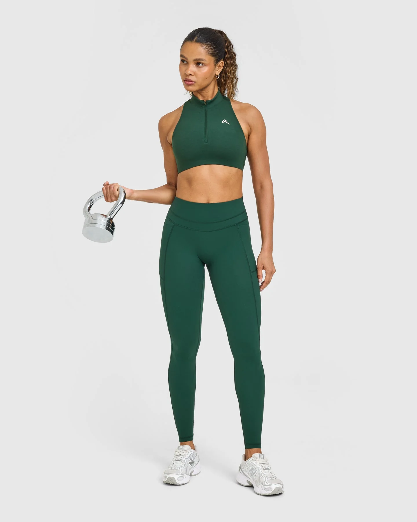 UnifiedMove™ High Waisted Pocket Leggings | Racing Green - Image 3
