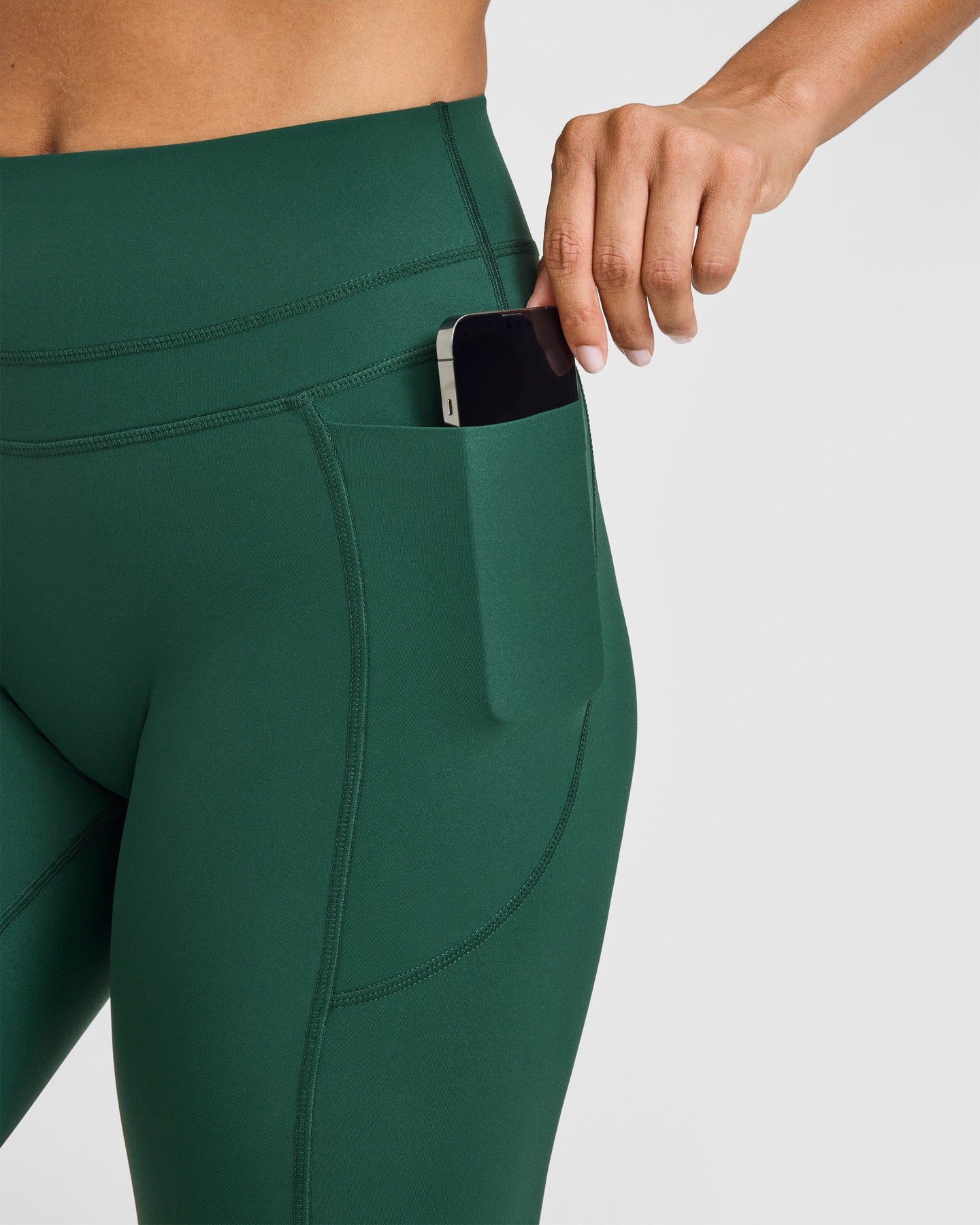 UnifiedMove™ High Waisted Pocket Leggings | Racing Green - Image 5