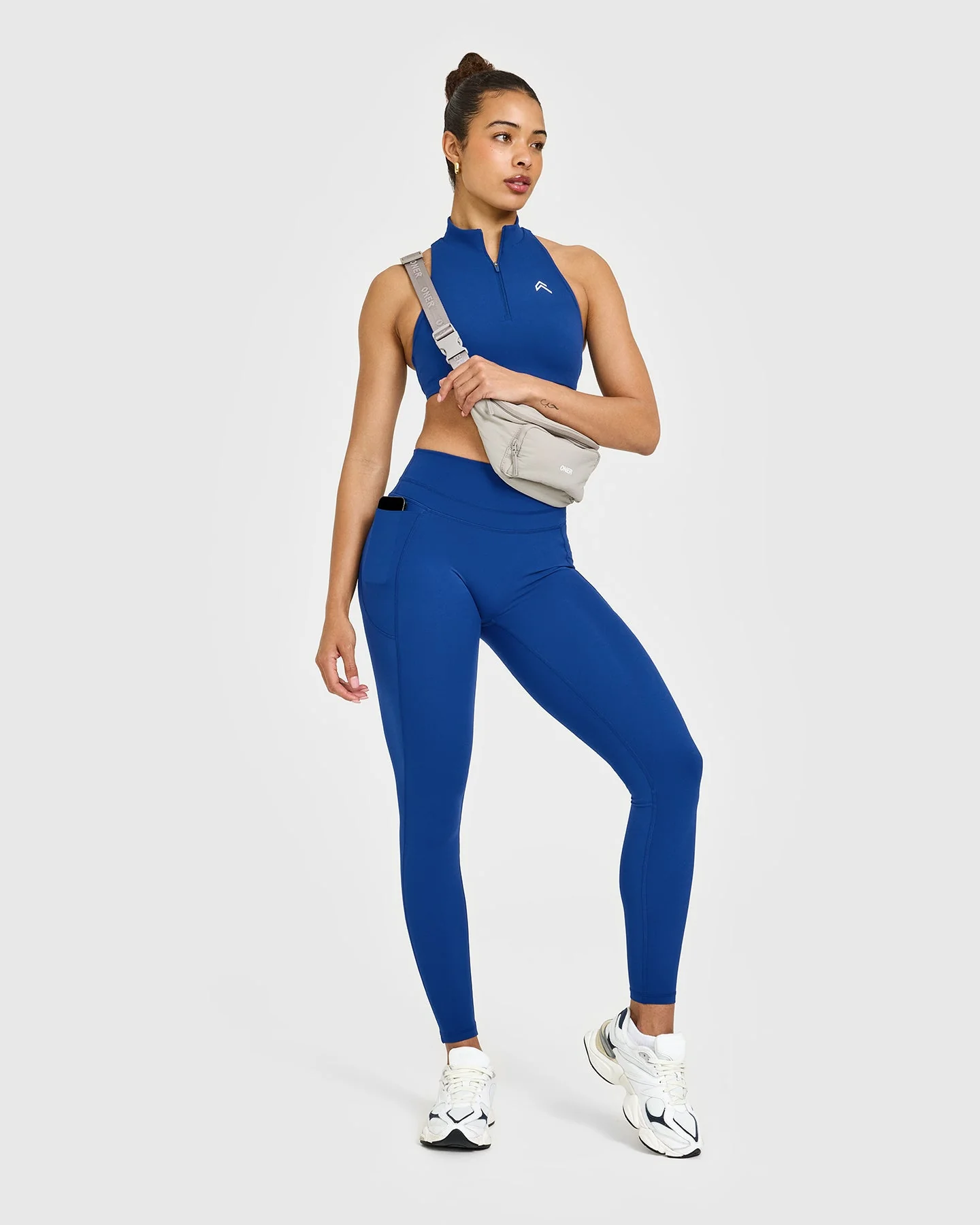 UnifiedMove™ High Waisted Pocket Leggings | Vintage Navy - Image 3