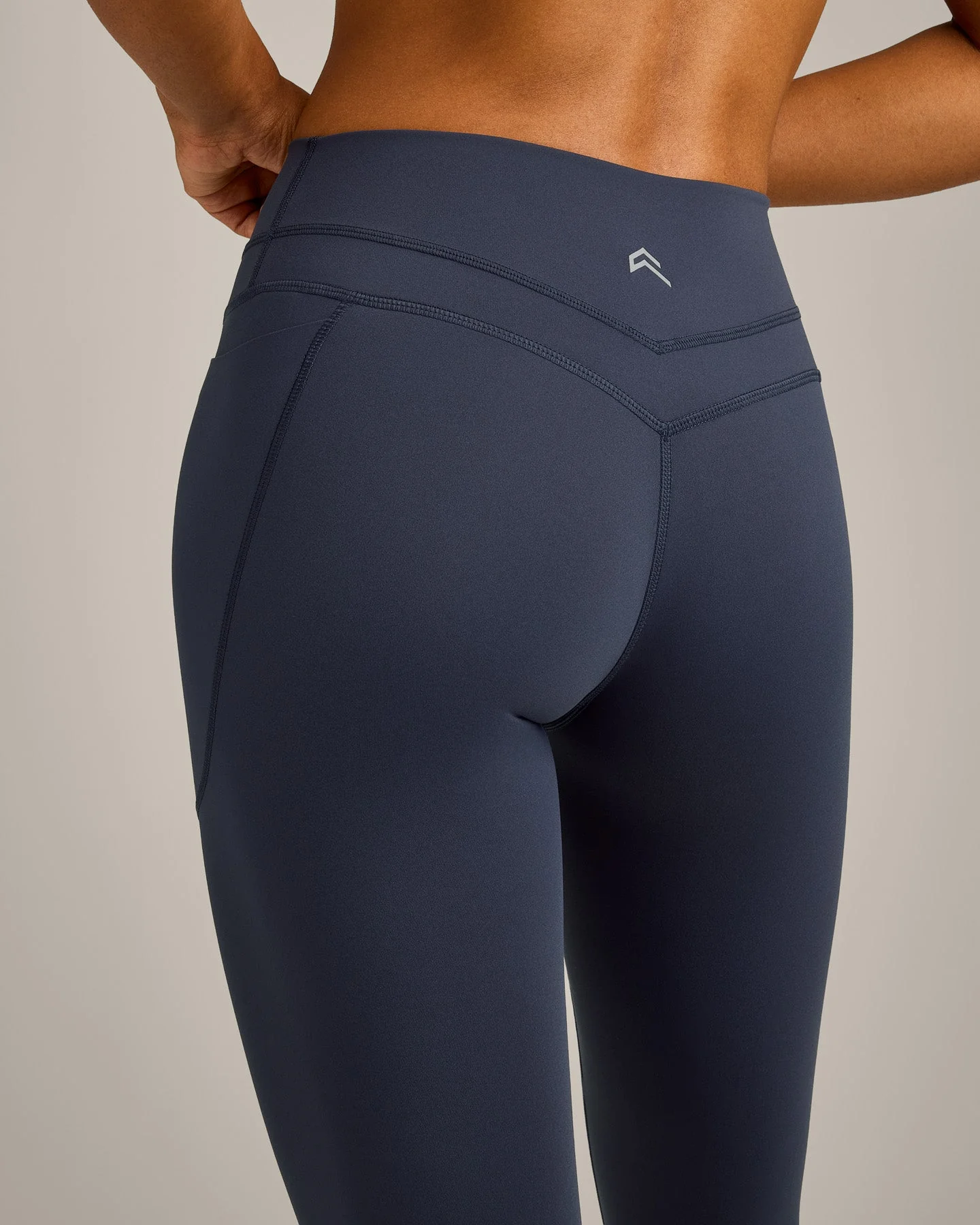 UnifiedMove™ High Waisted Pocket Leggings with Reflective Logo | True Blue - Image 4