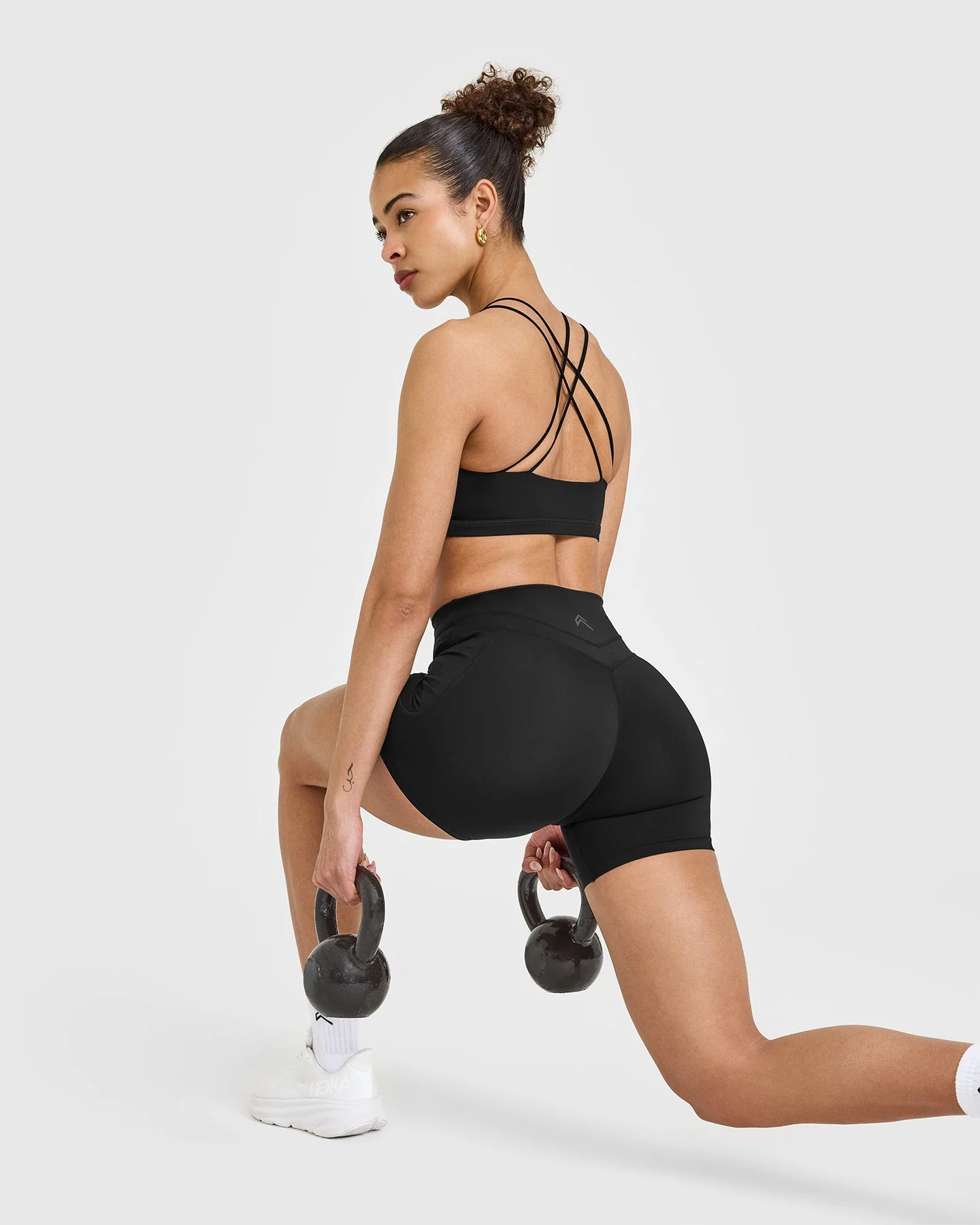 UnifiedMove™ High Waisted Pocket Shorts 6" | Black - Image 5