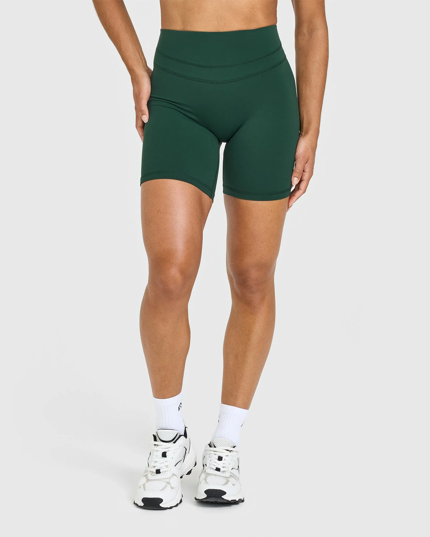 UnifiedMove™ High Waisted Shorts 6" | Racing Green - Image 2