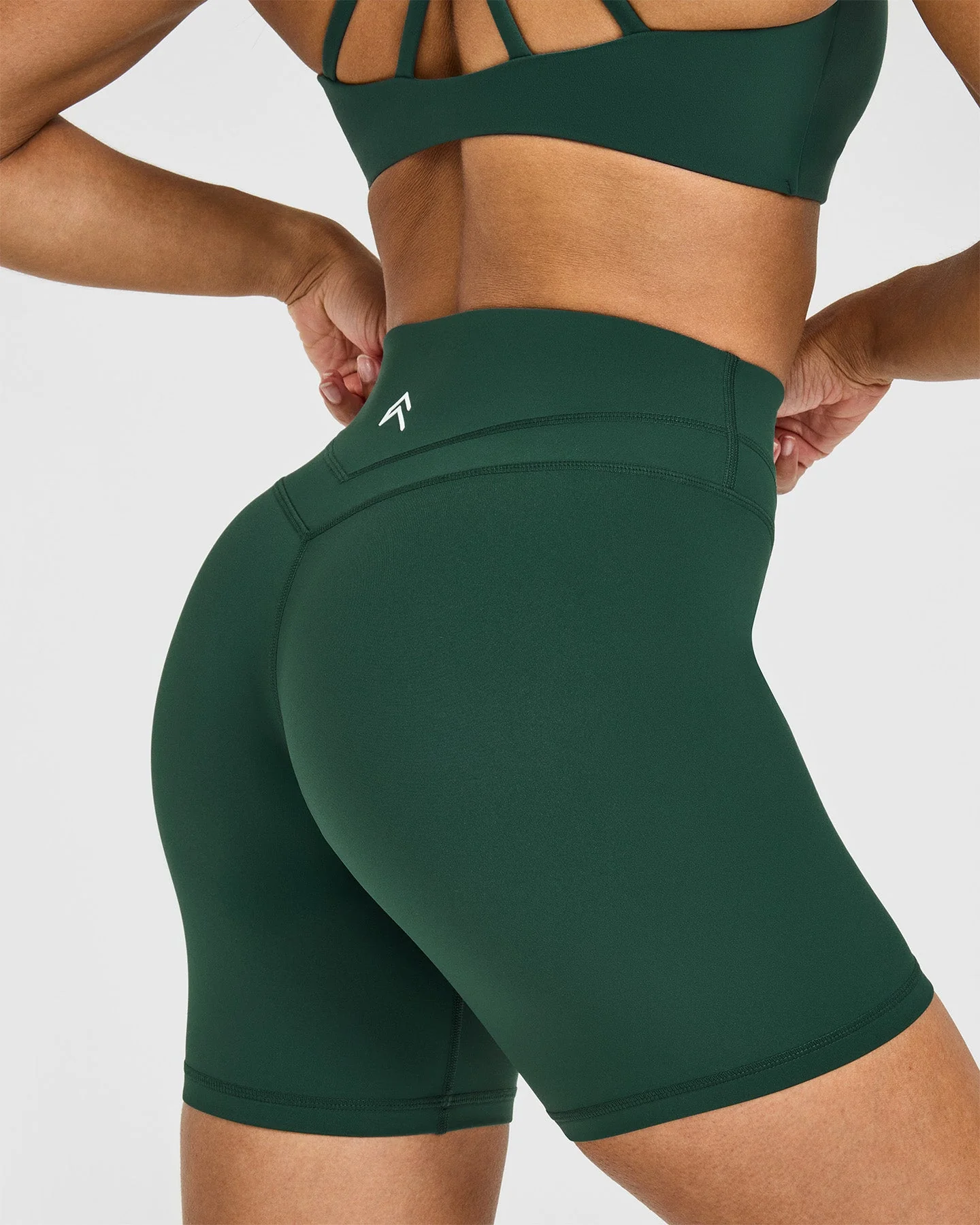 UnifiedMove™ High Waisted Shorts 6" | Racing Green - Image 4