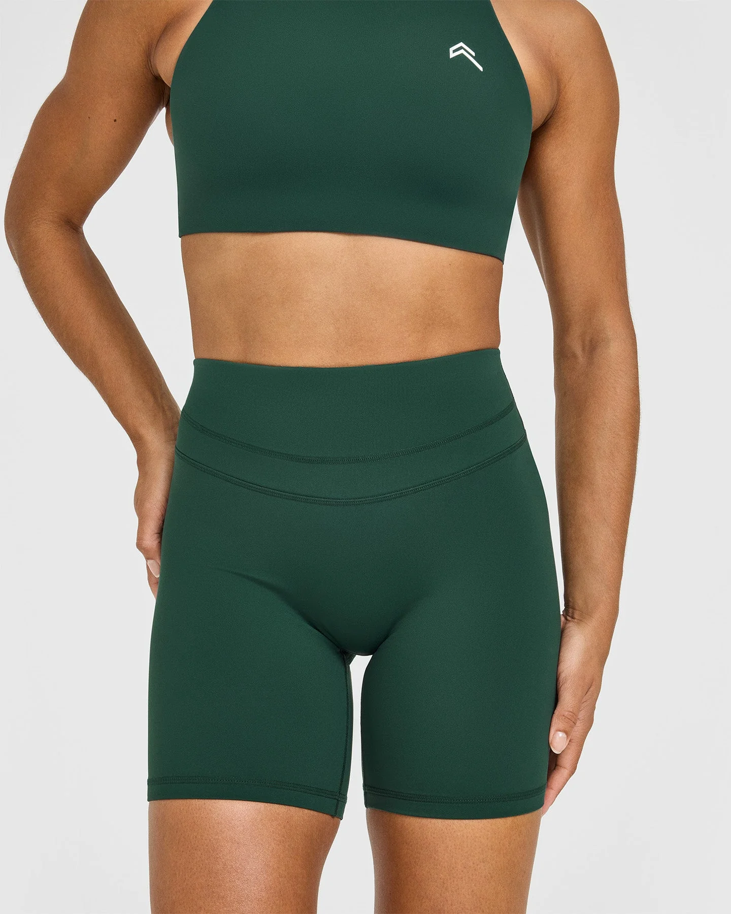 UnifiedMove™ High Waisted Shorts 6" | Racing Green - Image 5