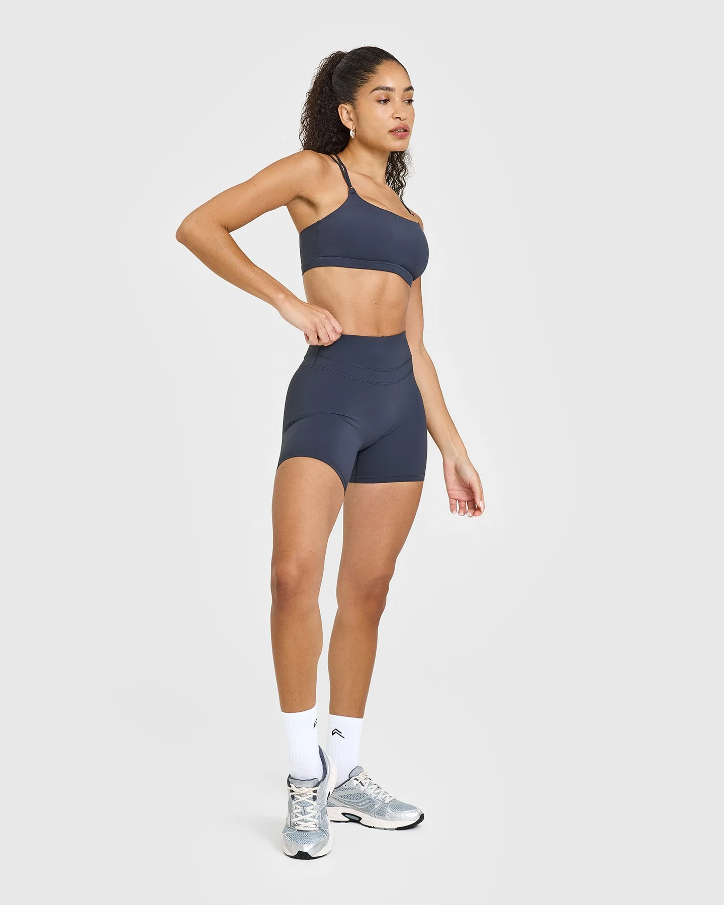 UnifiedMove™ High Waisted Shorts 6" | True Blue - Image 3