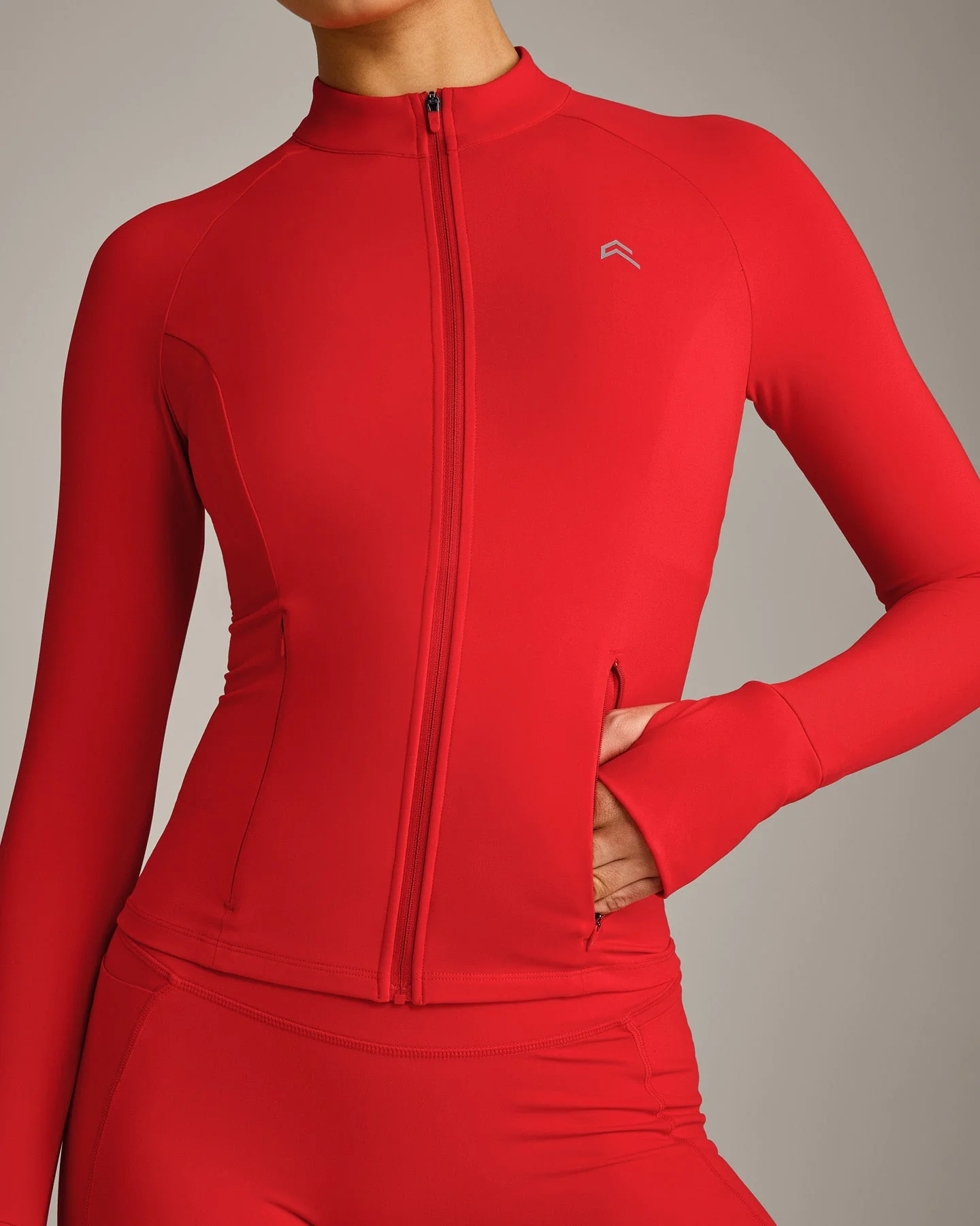 UnifiedMove™ Jacket with Reflective Logo | Muscle Mommy Red - Image 4