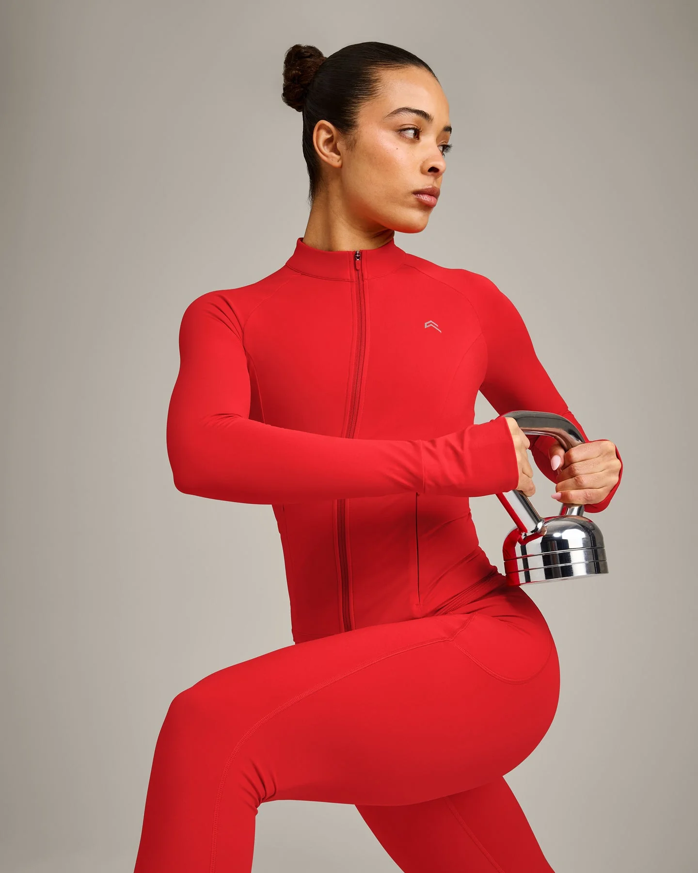 UnifiedMove™ Jacket with Reflective Logo | Muscle Mommy Red - Image 5