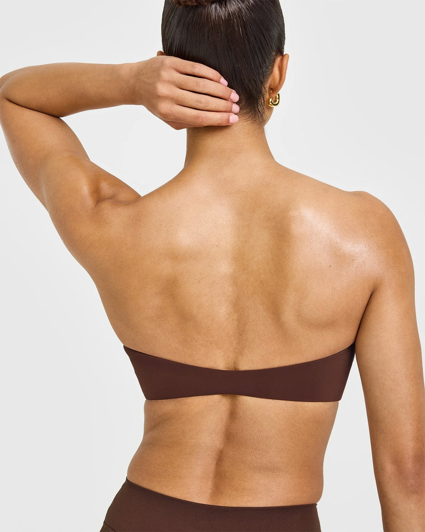 UnifiedMove™ Micro Bandeau Bralette | Espresso Brown - Image 6