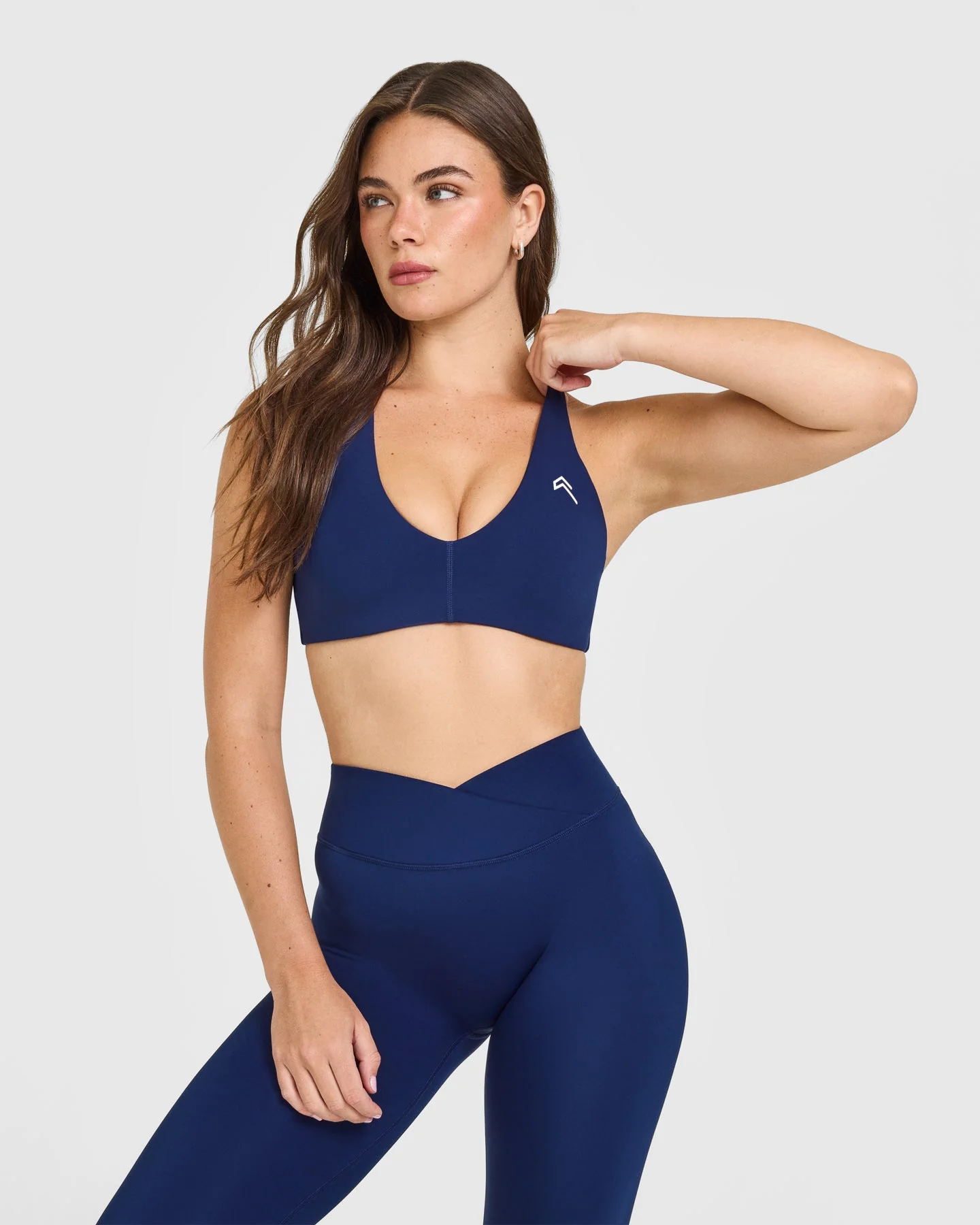 UnifiedMove™ Micro Bralette White Logo | Midnight