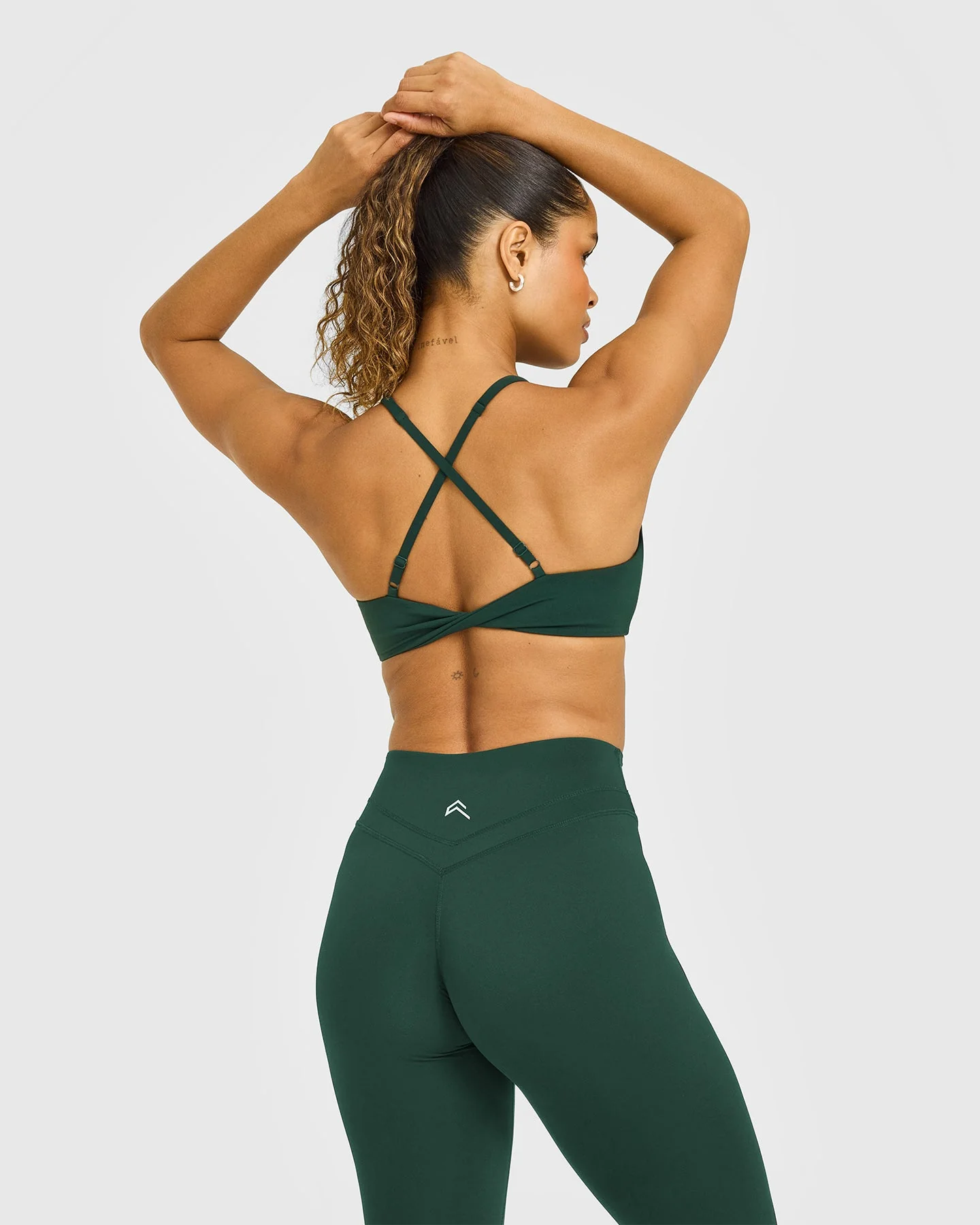 UnifiedMove™ Micro Bralette White Logo | Racing Green - Image 4