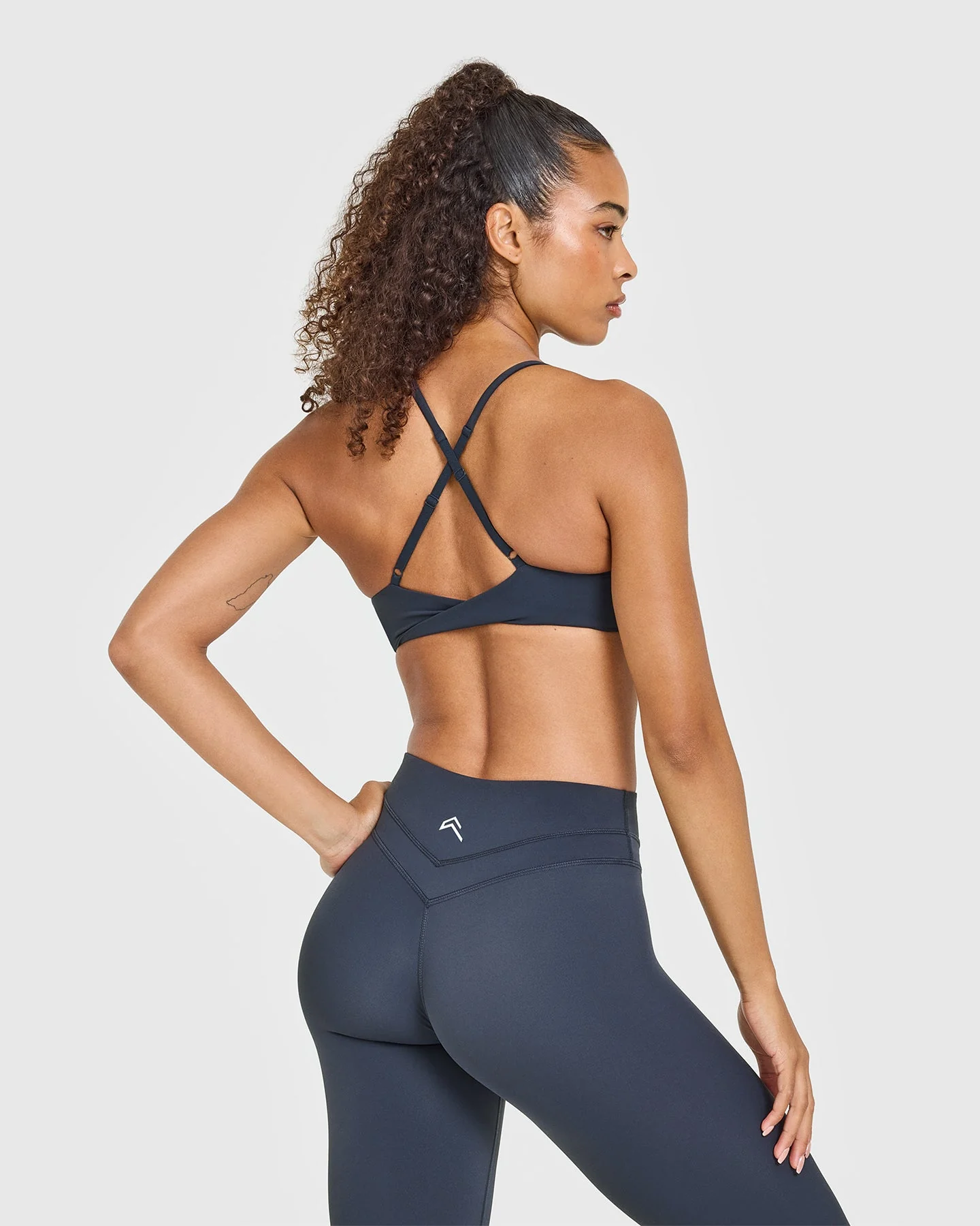 UnifiedMove™ Micro Bralette White Logo | True Blue - Image 2