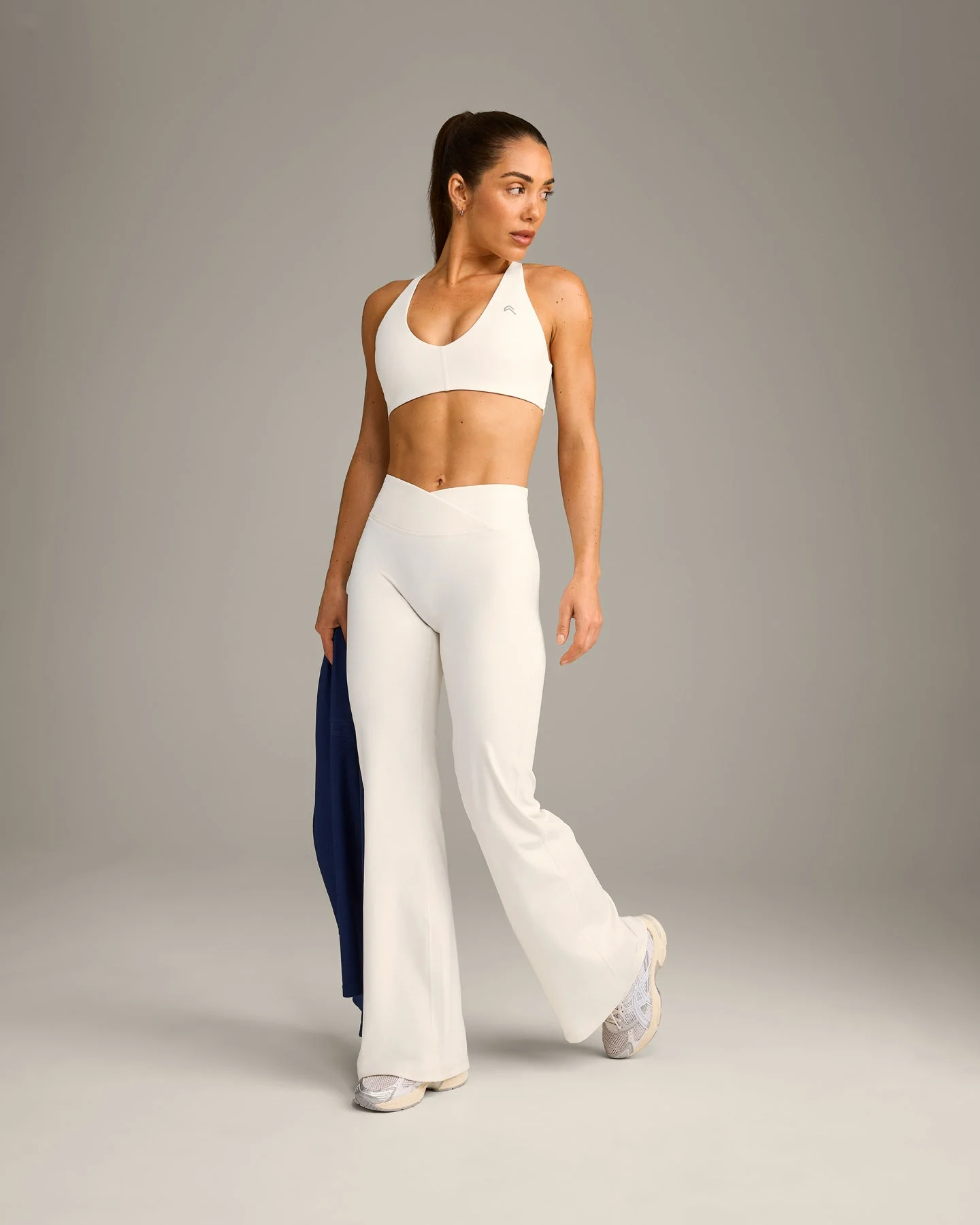 UnifiedMove™ Micro Bralette with Reflective Logo | Marshmallow White - Image 3