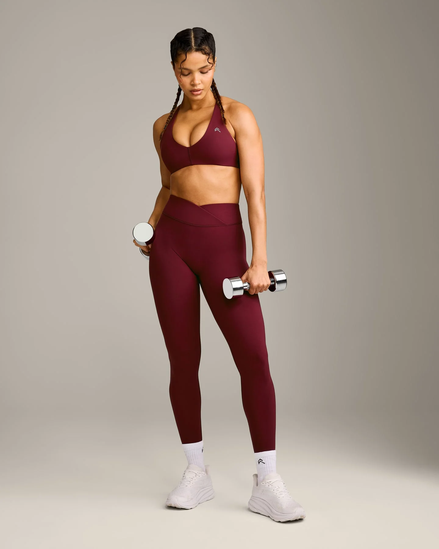 UnifiedMove™ Micro Bralette with Reflective Logo | Rosewood - Image 3