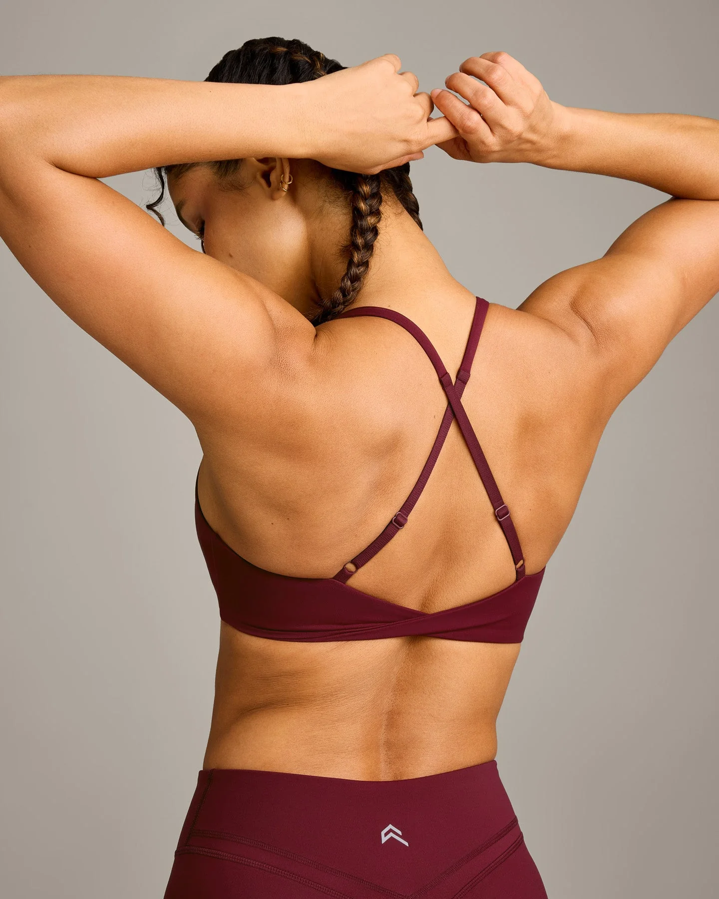 UnifiedMove™ Micro Bralette with Reflective Logo | Rosewood - Image 4