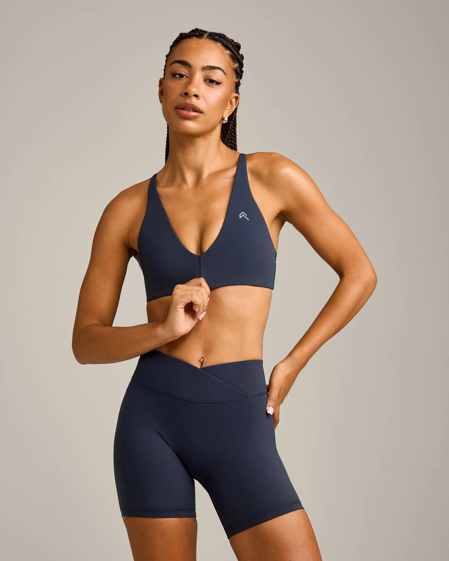 UnifiedMove™ Micro Bralette with Reflective Logo | True Blue