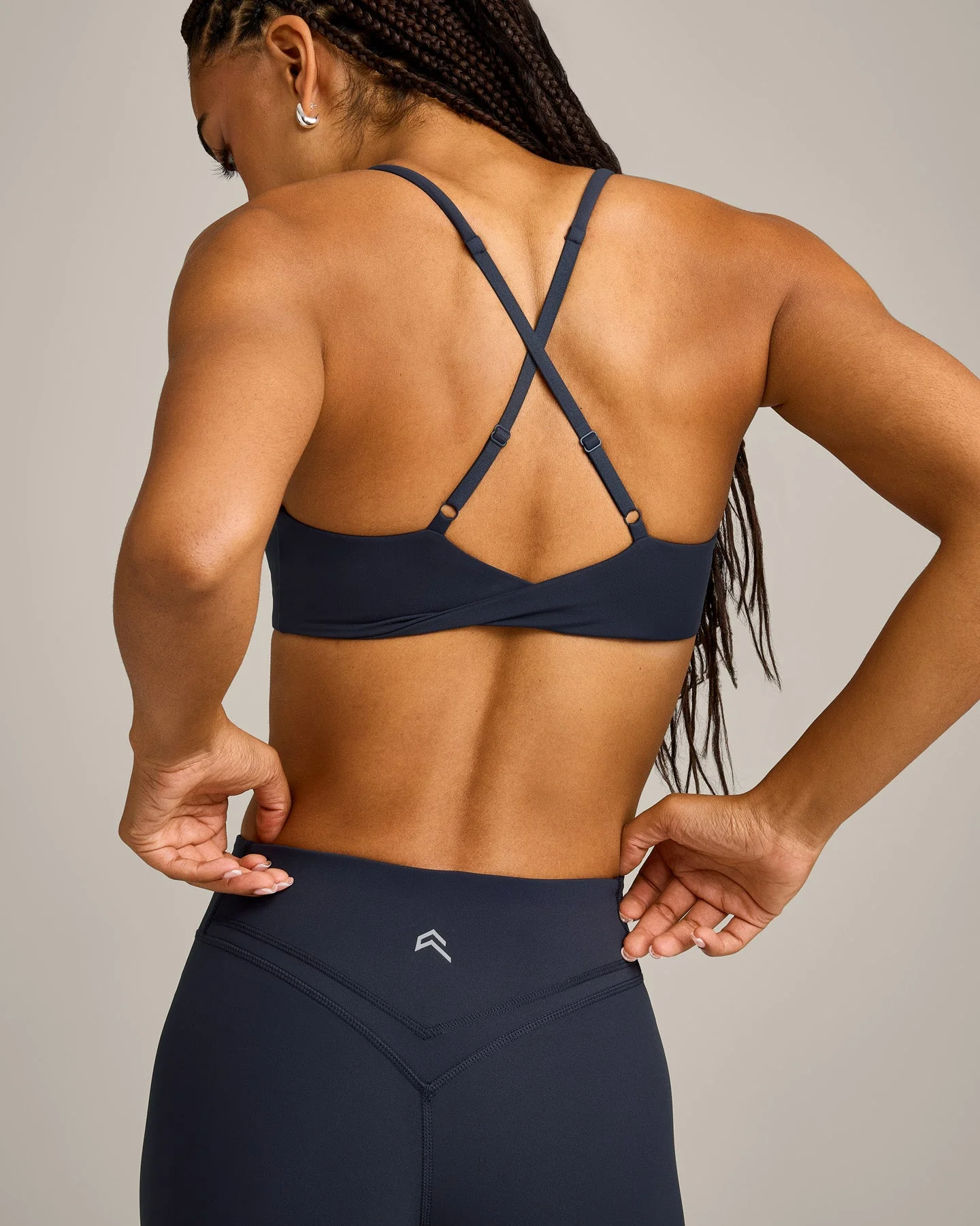 UnifiedMove™ Micro Bralette with Reflective Logo | True Blue - Image 4