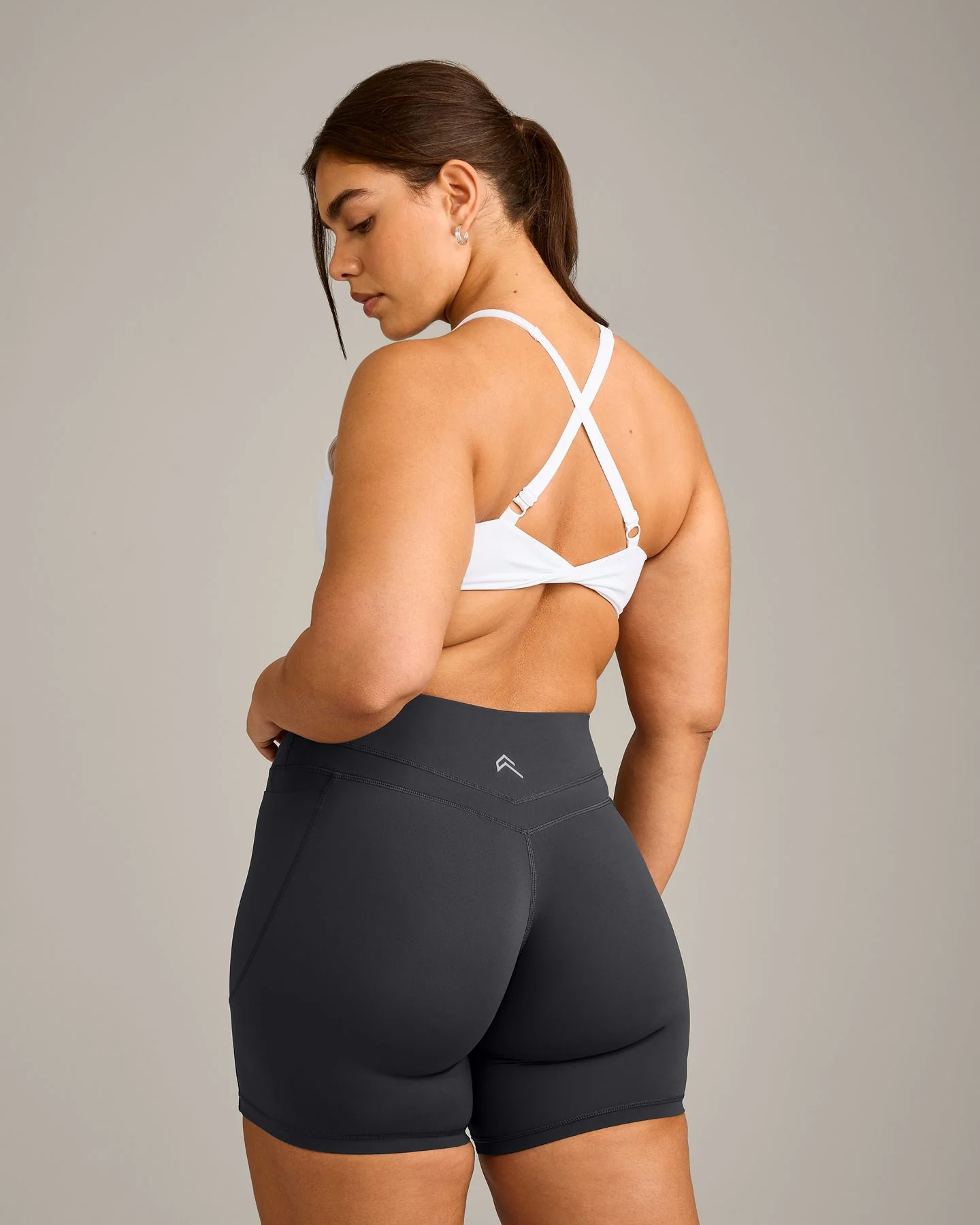UnifiedMove™ Micro Bralette with Reflective Logo | White - Image 2