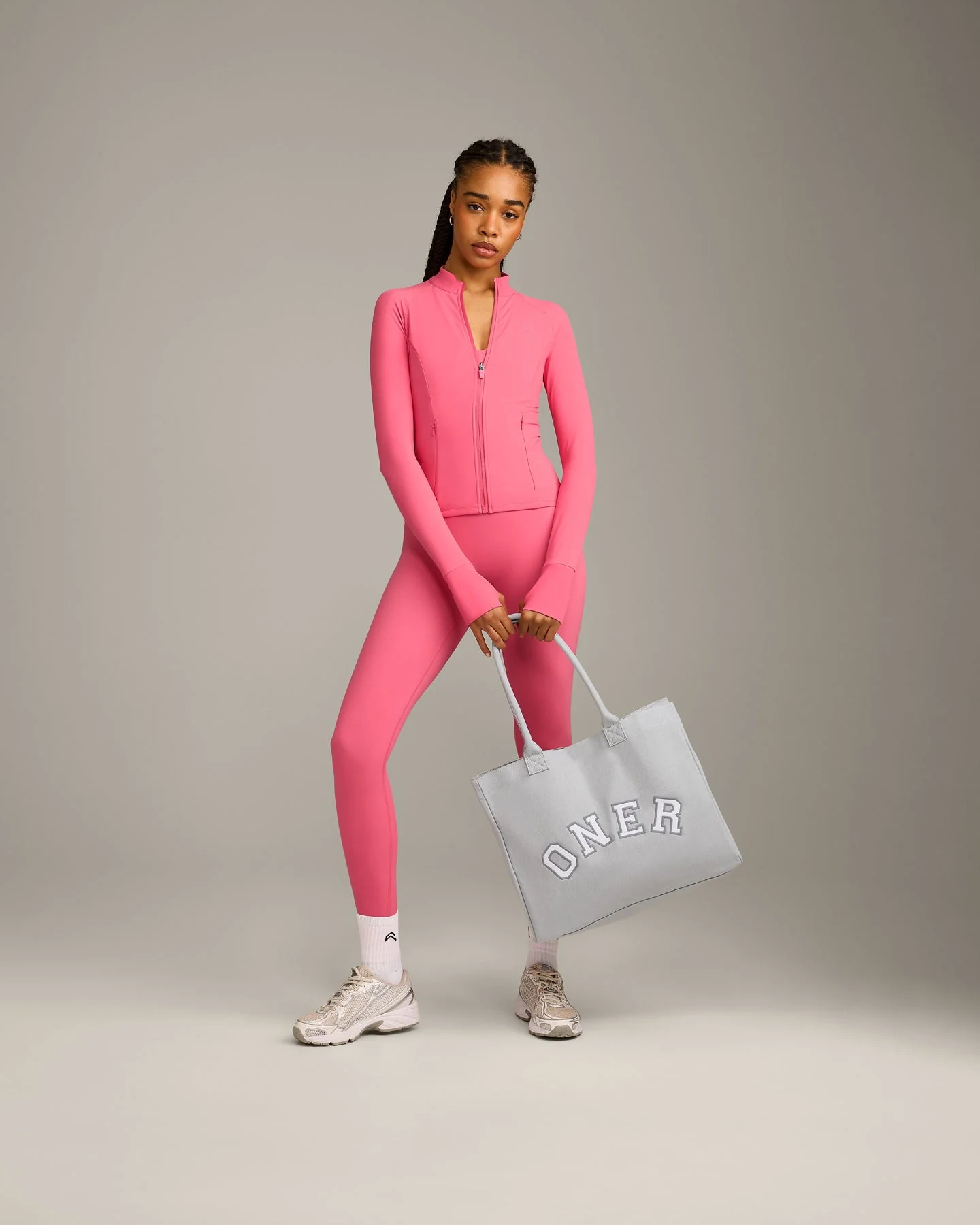 UnifiedMove™ Pocket Jacket with Reflective Logo | Hot Girl Pink - Image 3
