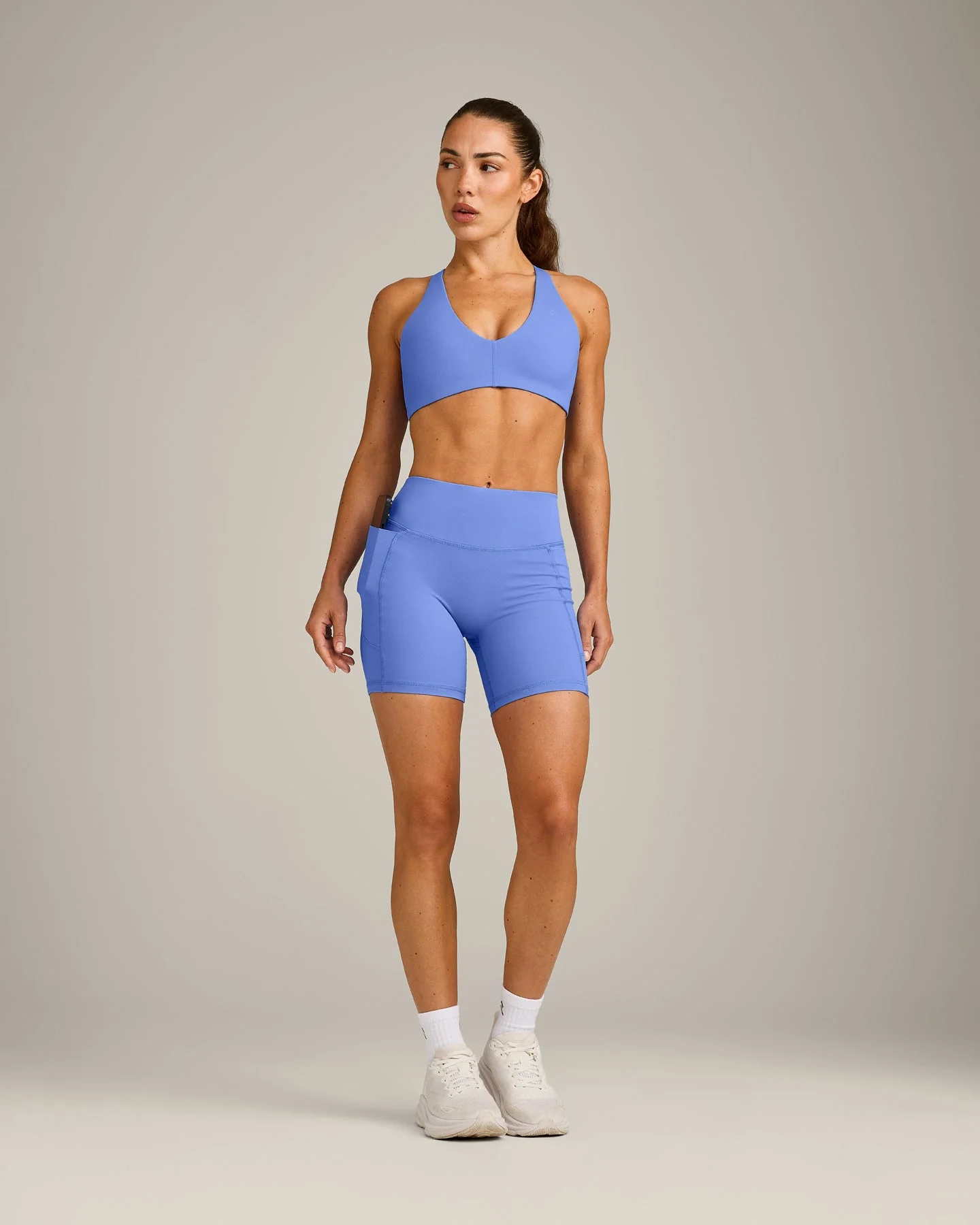 UnifiedMove™ Pocket Shorts 6" with Bonding with Reflective Logo | Glaucous Blue - Image 3