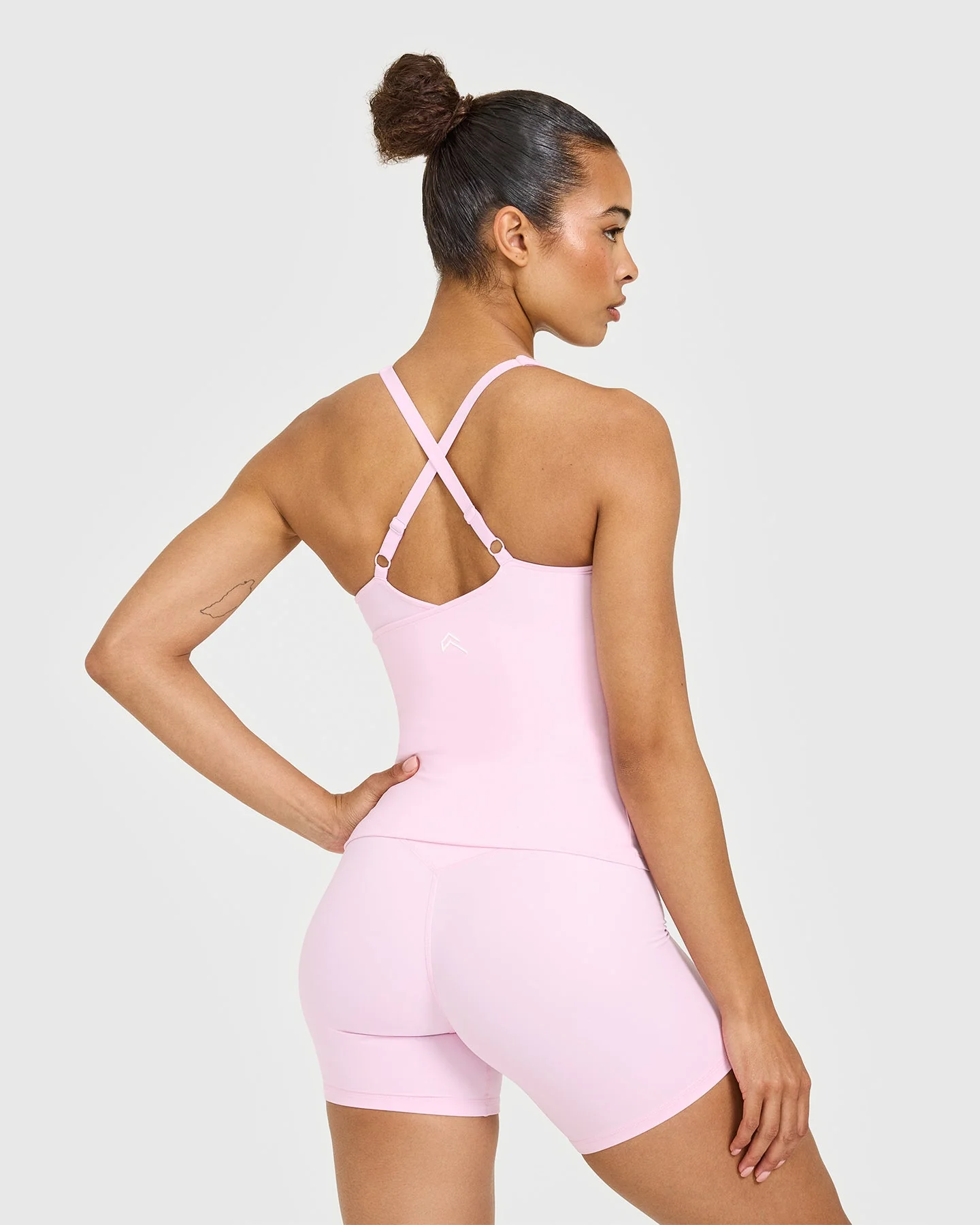 UnifiedMove™ V Neck Cross Back Vest | Chalk Pink - Image 2