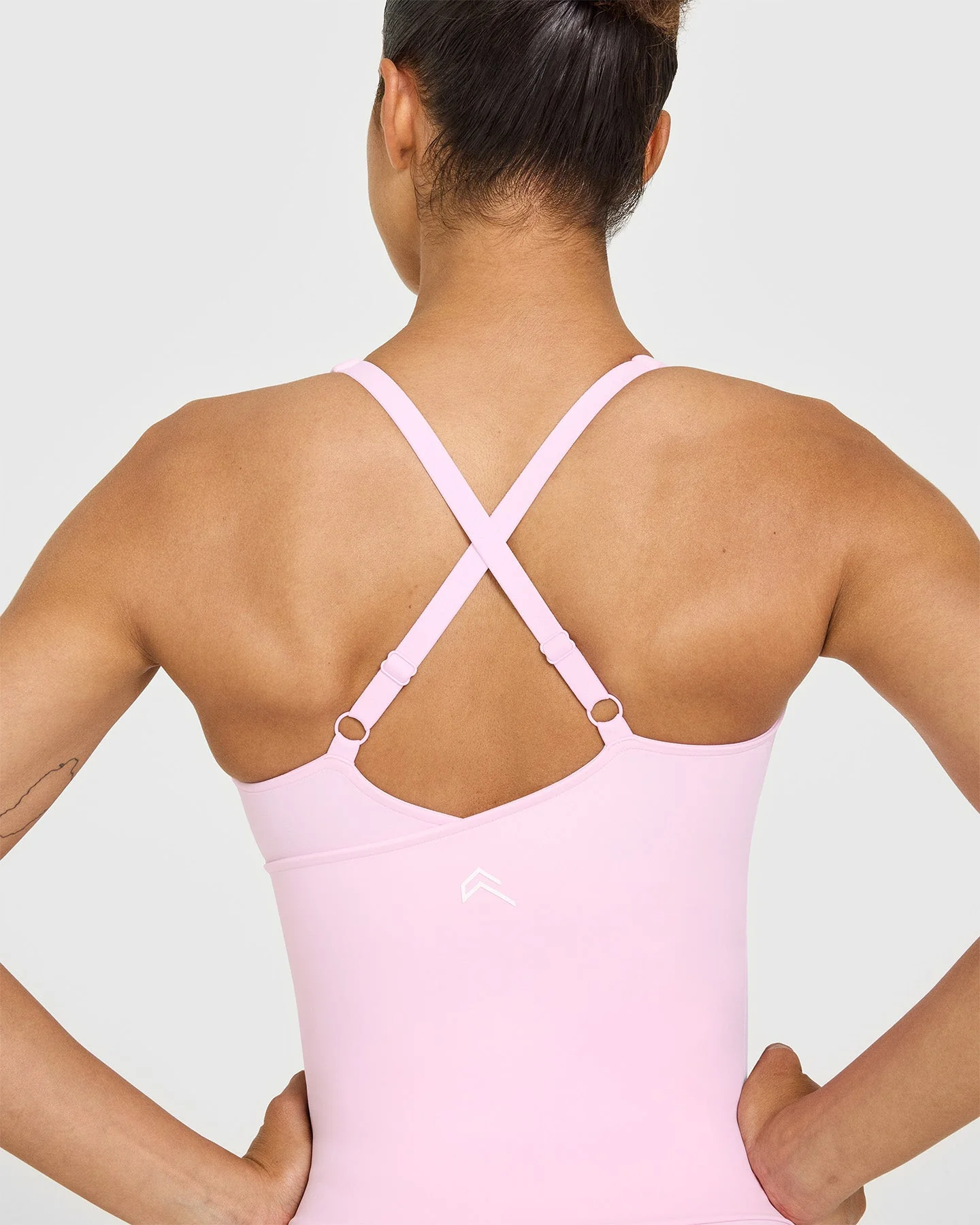 UnifiedMove™ V Neck Cross Back Vest | Chalk Pink - Image 4