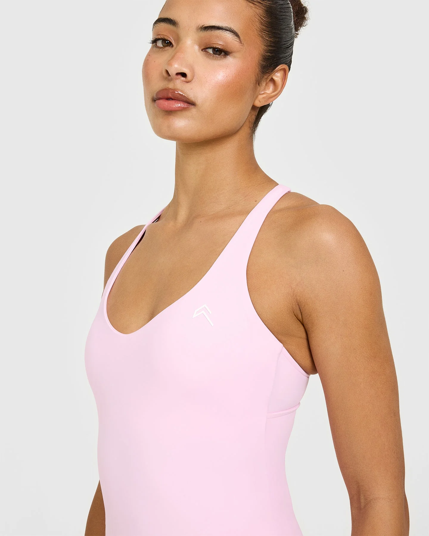 UnifiedMove™ V Neck Cross Back Vest | Chalk Pink - Image 5