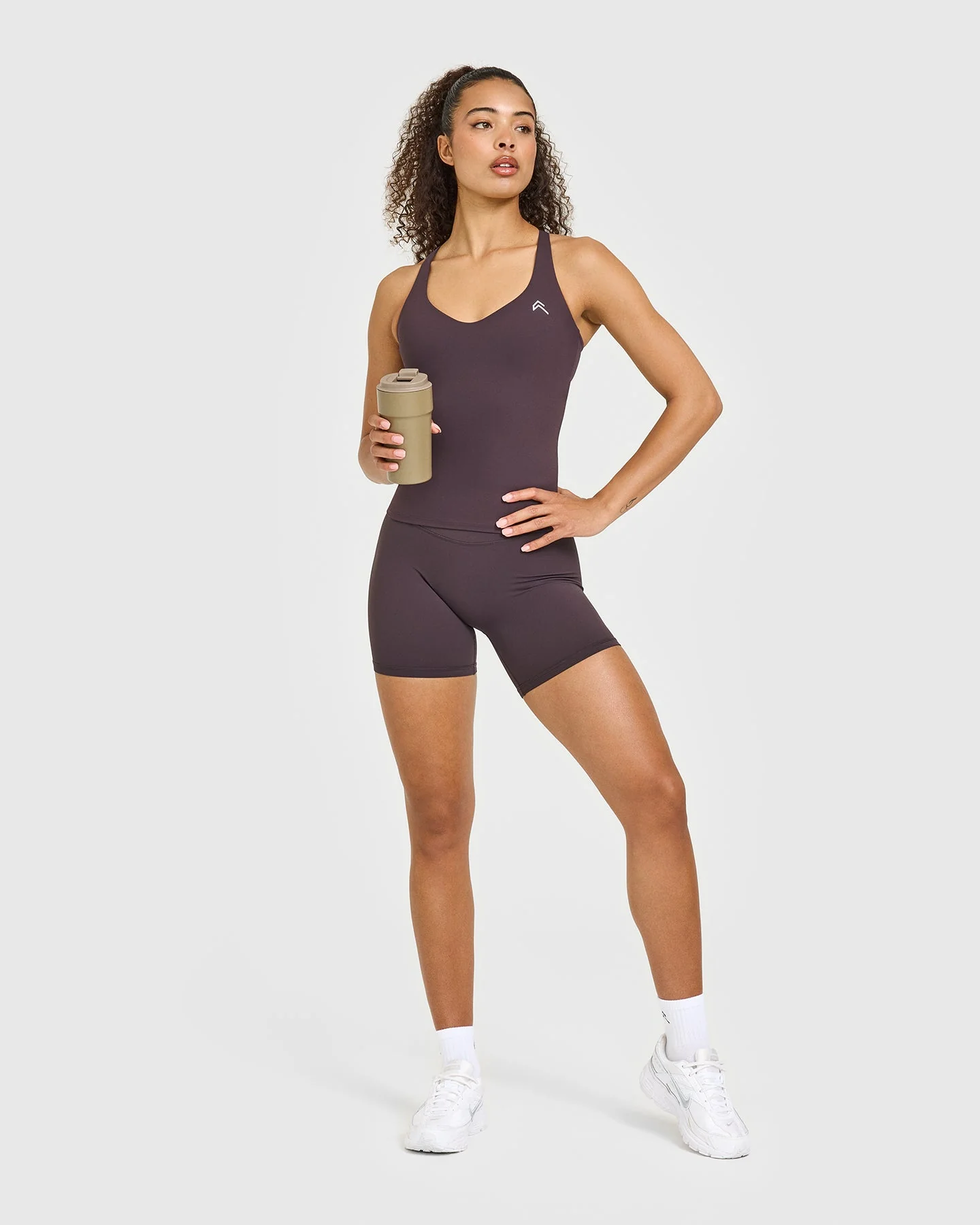 UnifiedMove™ V Neck Cross Back Vest | Dark Umber Brown - Image 3