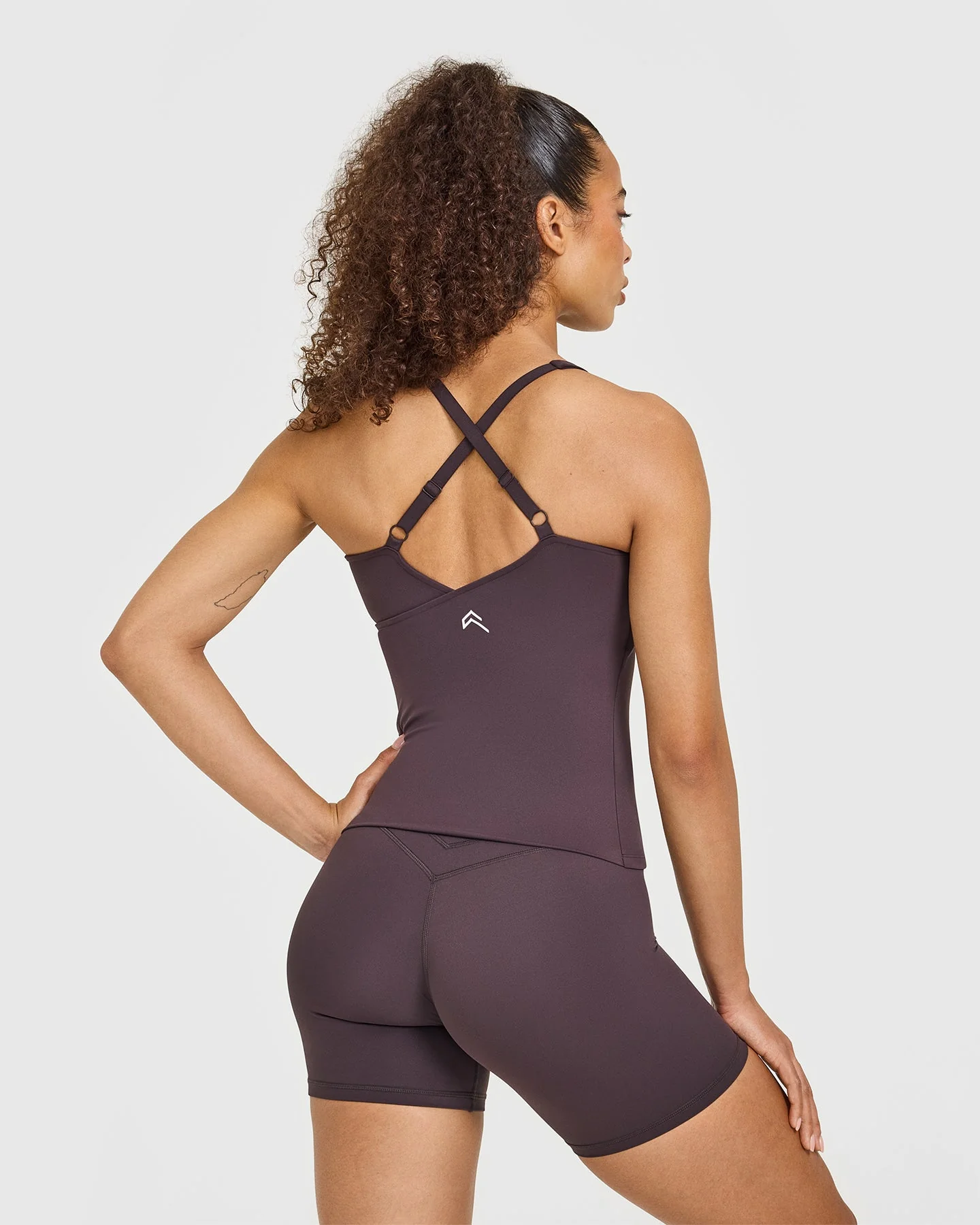UnifiedMove™ V Neck Cross Back Vest | Dark Umber Brown - Image 6
