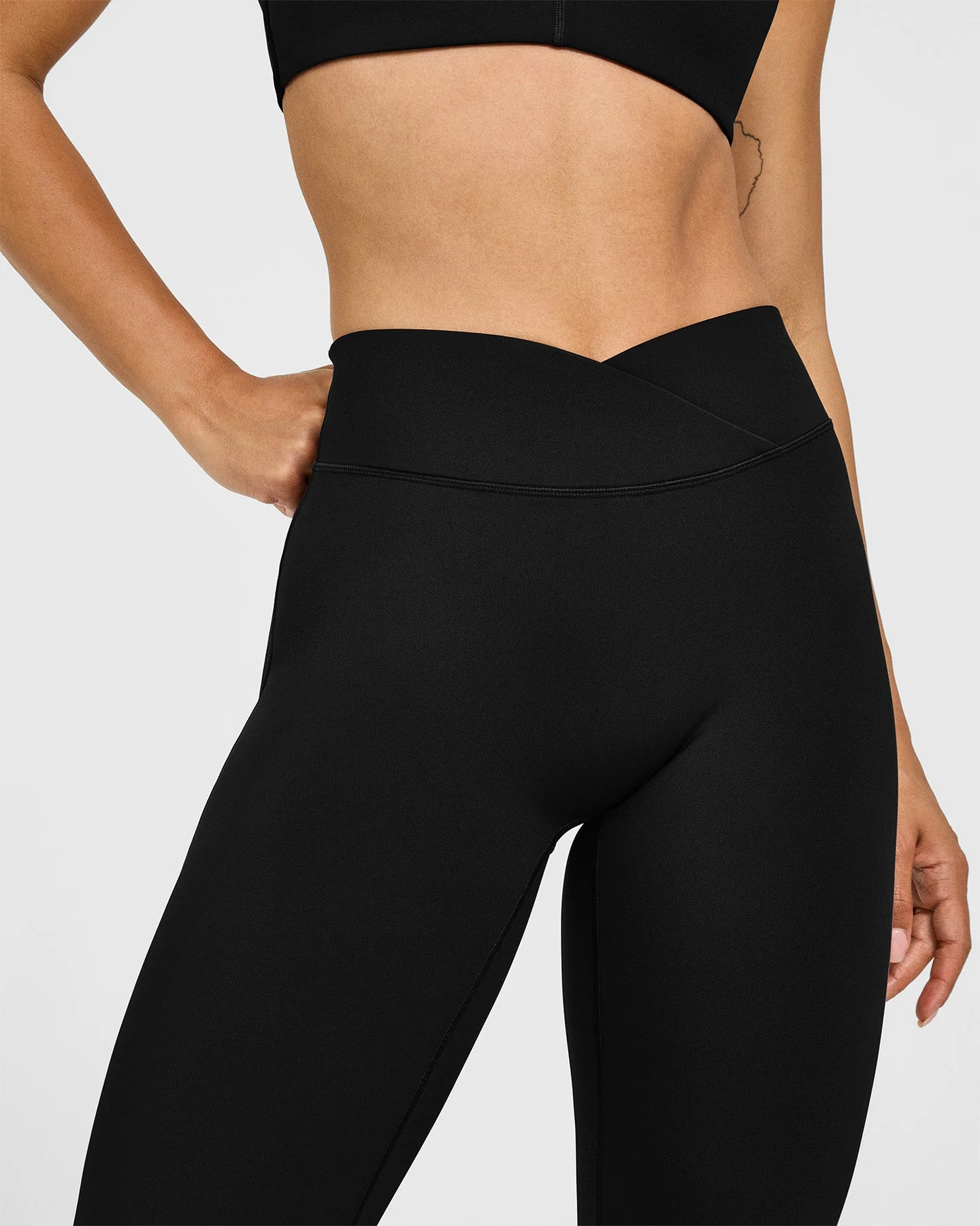 UnifiedMove™ Wrap Flared Bottoms White Logo | Black - Image 5