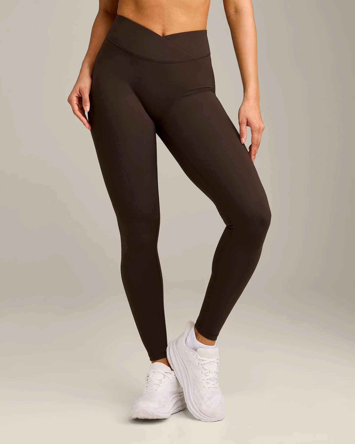 UnifiedMove™ Wrap Leggings with Reflective Logo | 70% Cocoa - Image 2