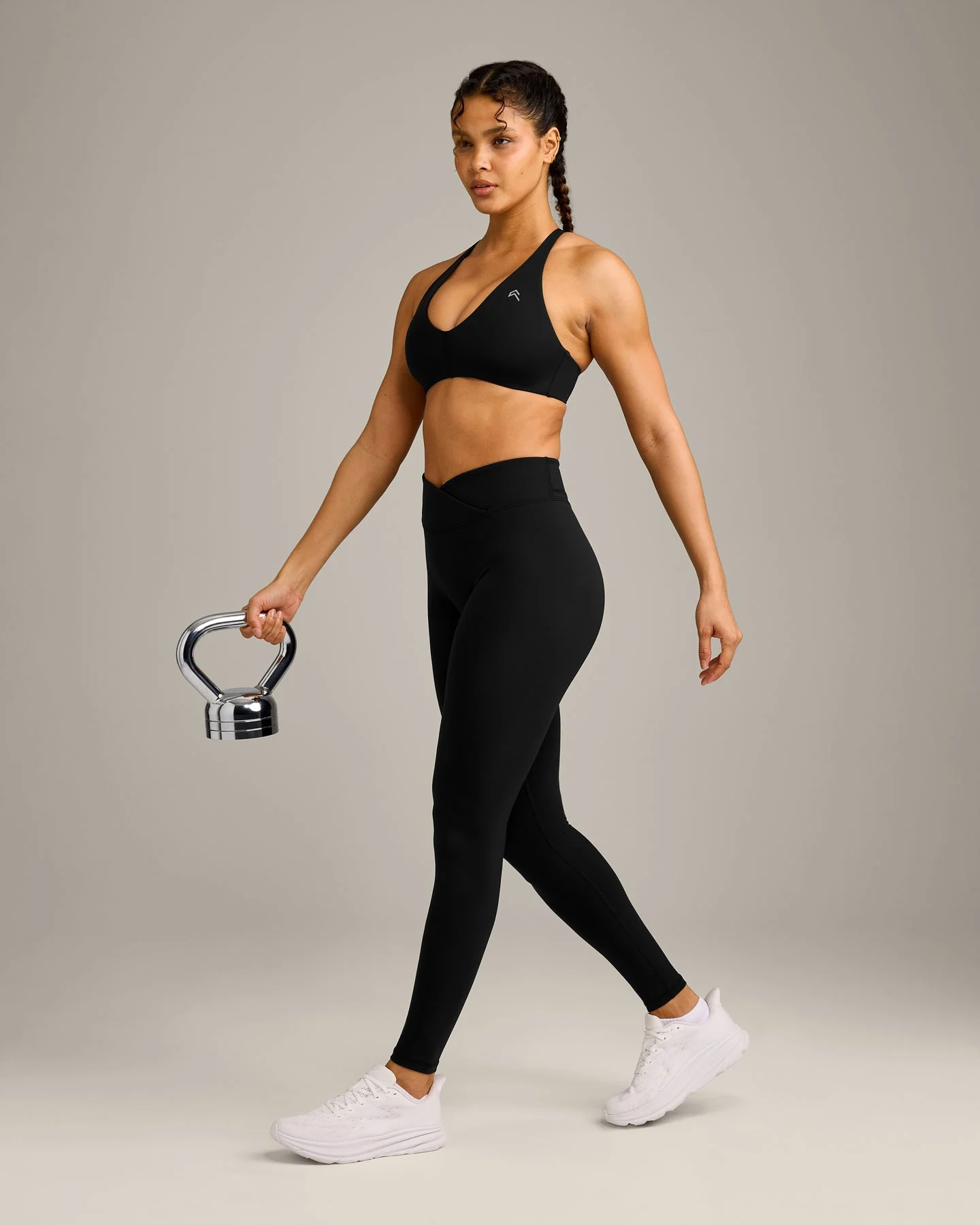 UnifiedMove™ Wrap Leggings with Reflective Logo | Black - Image 3