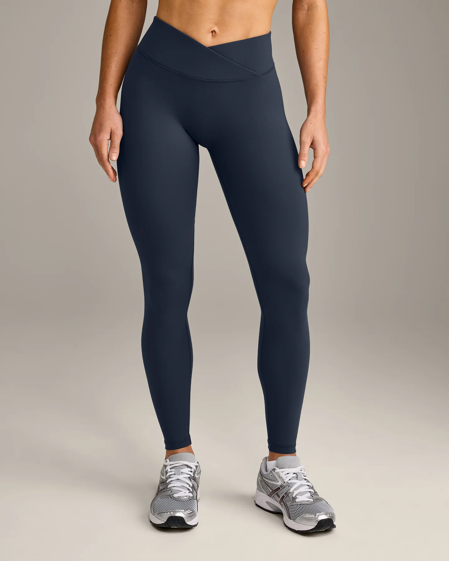 UnifiedMove™ Wrap Leggings with Reflective Logo | True Blue - Image 2