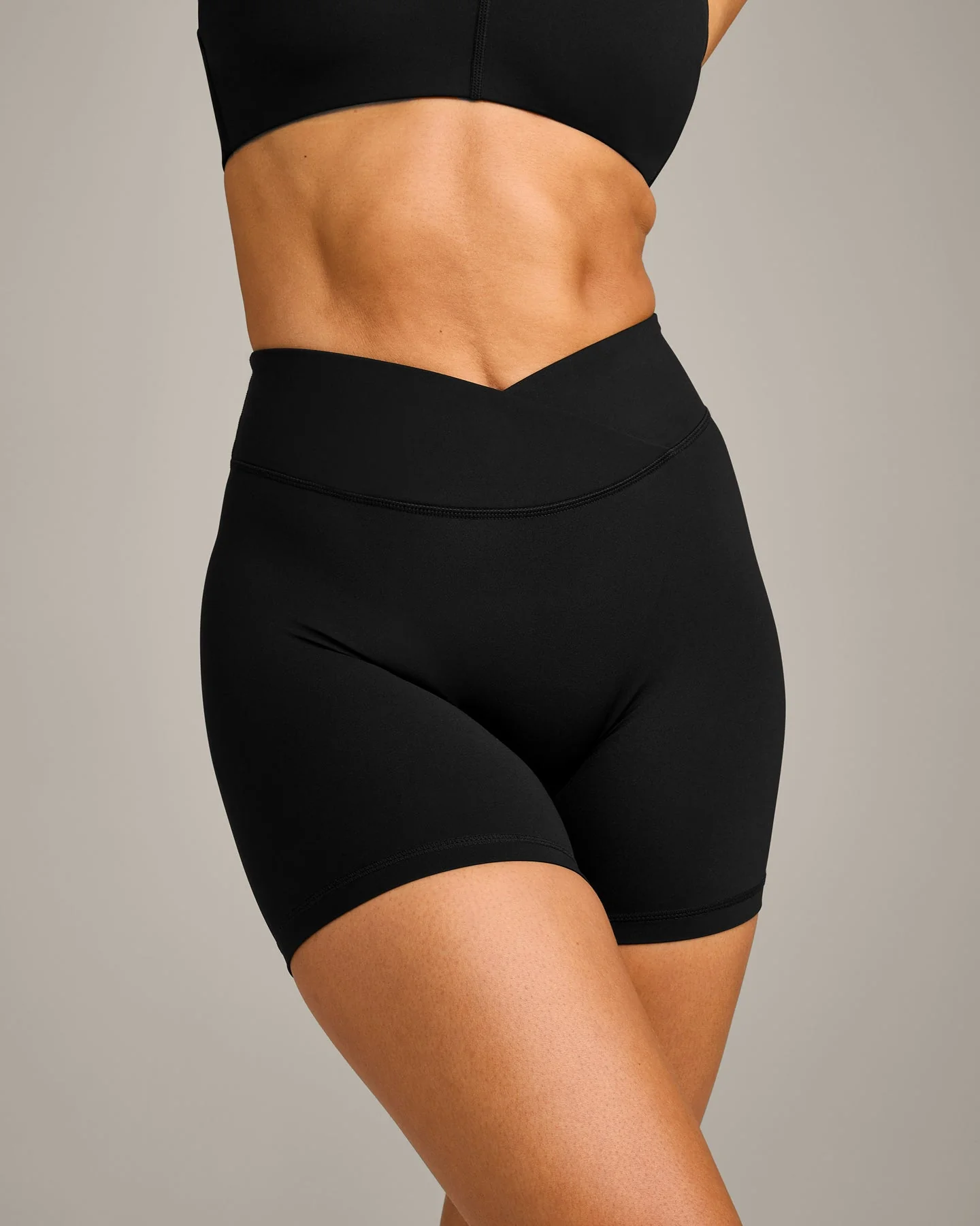 UnifiedMove™ Wrap Shorts 6" with Reflective Logo | Black - Image 5