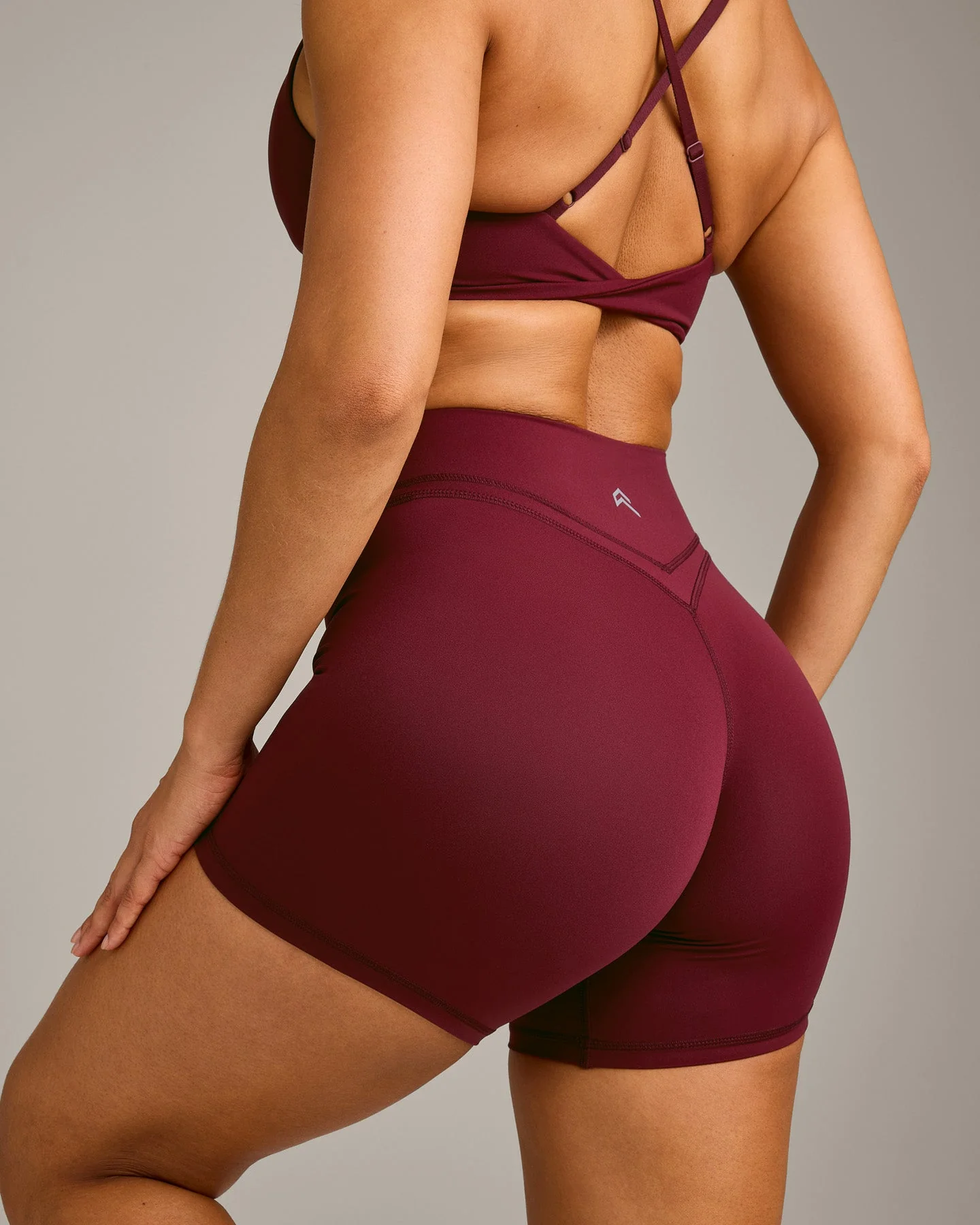 UnifiedMove™ Wrap Shorts 6" with Reflective Logo | Rosewood - Image 4