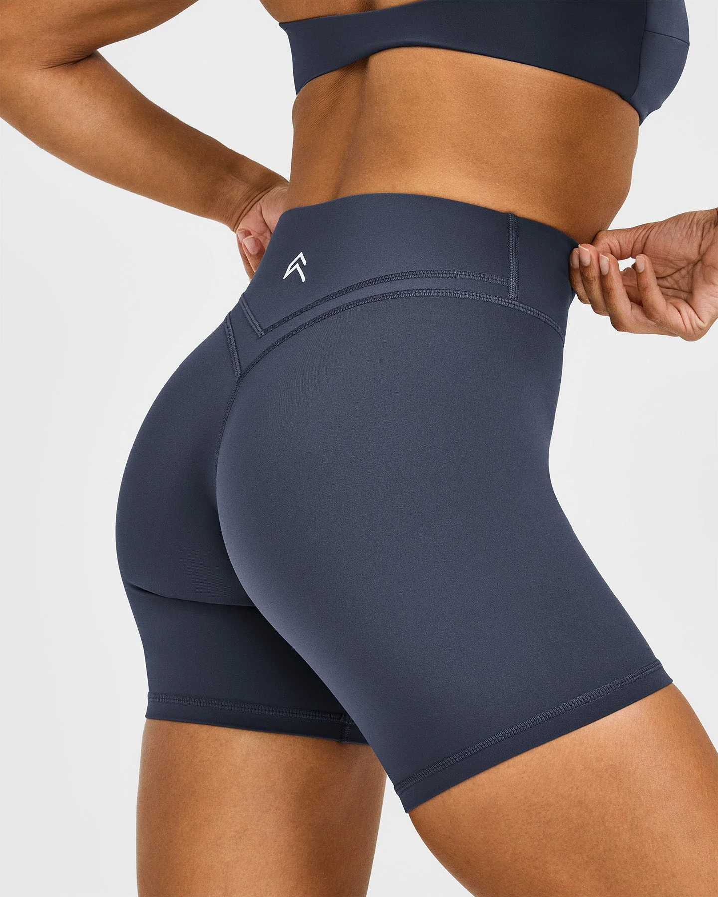 UnifiedMove™ Wrap Shorts White Logo 6" | True Blue - Image 4