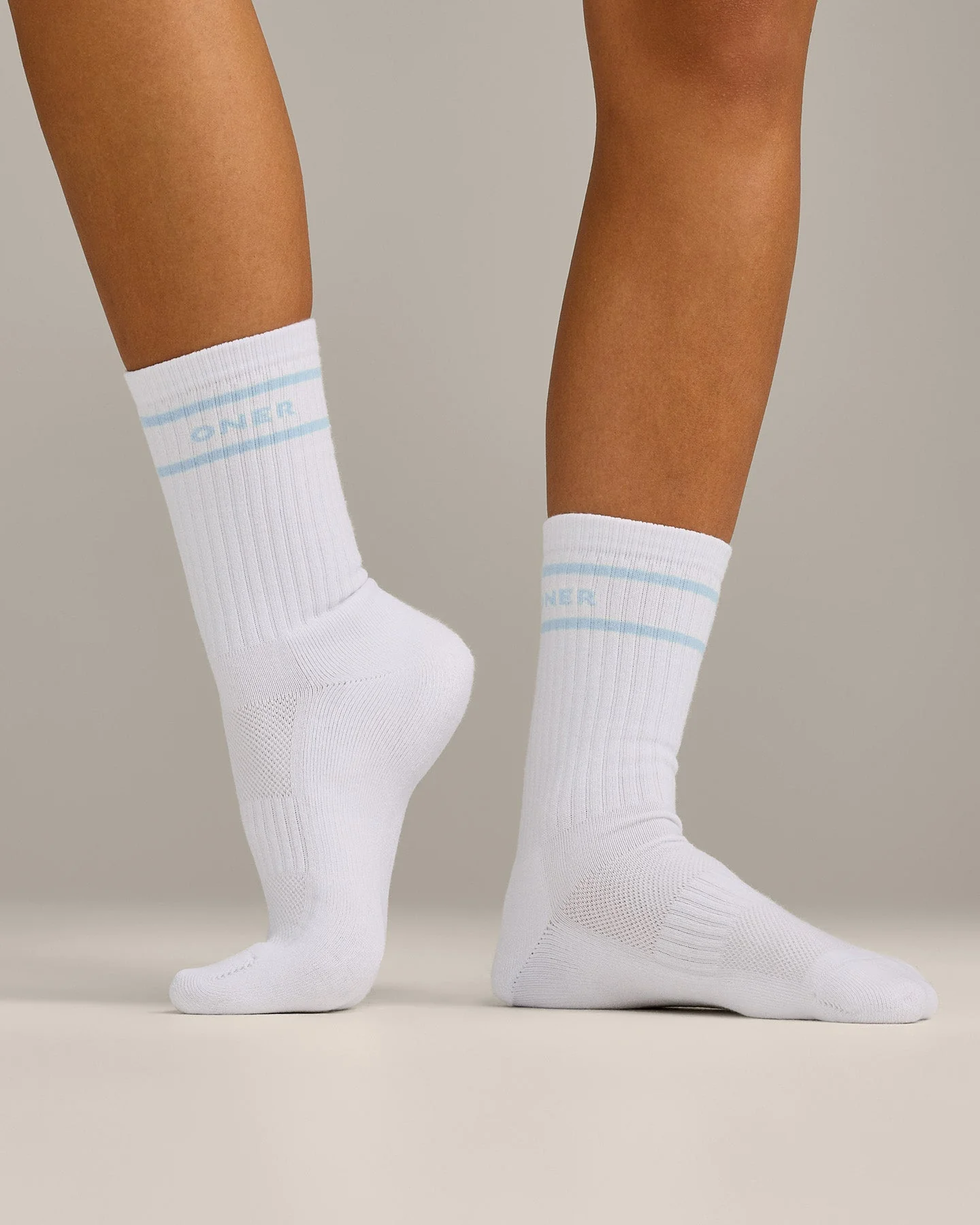 Varsity Stripe Long Crew Socks 1 Pack | Cloud Blue