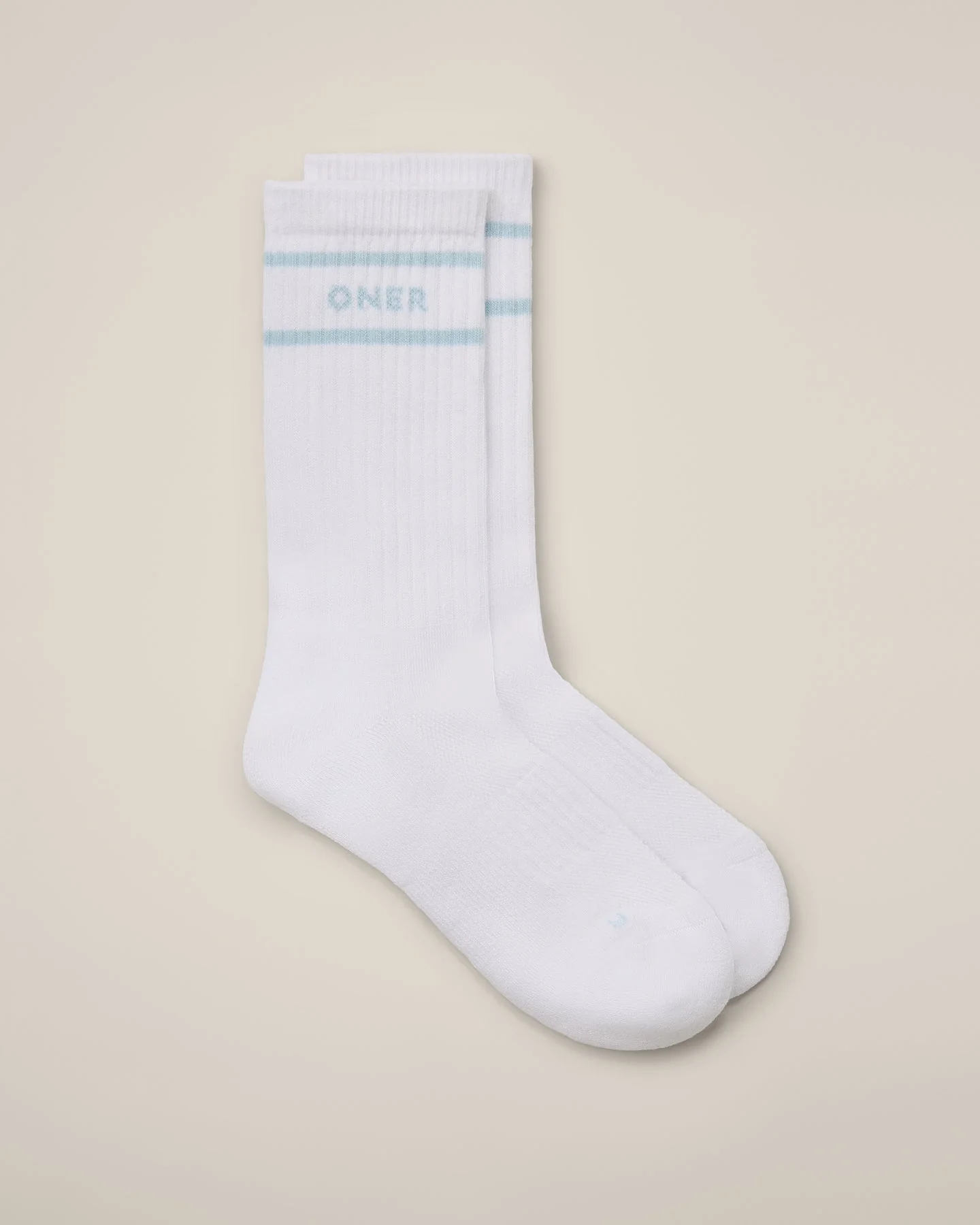 Varsity Stripe Long Crew Socks 1 Pack | Cloud Blue - Image 3