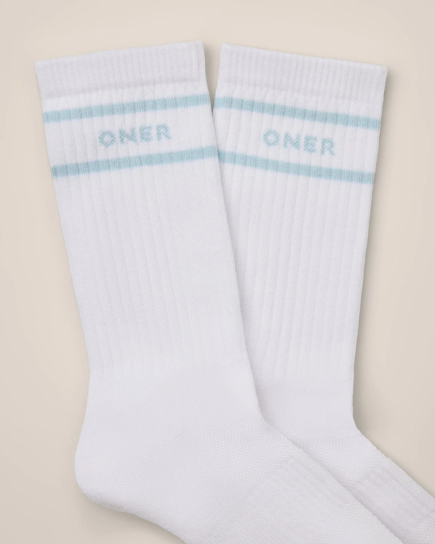 Varsity Stripe Long Crew Socks 1 Pack | Cloud Blue - Image 5